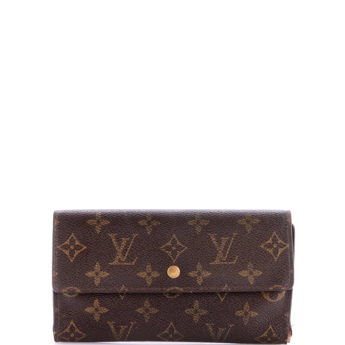 Louis Vuitton Monogram Canvas International Porte Wallet Tresor: Louis Vuitton Monogram Canvas International Porte Wallet Tresor Brown Louis Vuitton Monogram Canvas International Porte Tresor Wallet Tresor features a canvas-coated exterior with a brown interior,