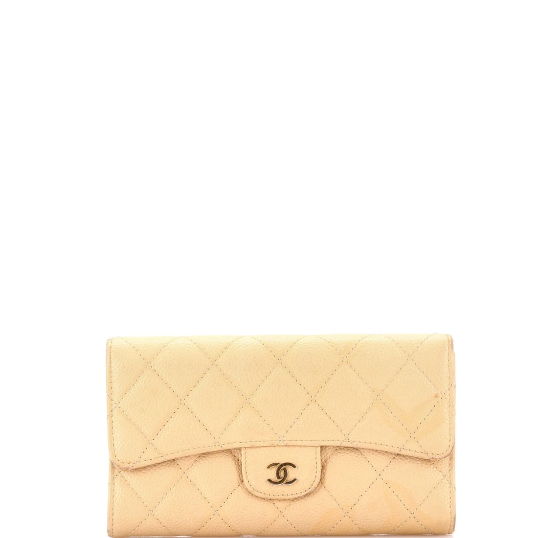 Classic Quilted Wallet Caviar Gusset Chanel Long: Classic Quilted Wallet Caviar Gusset Chanel Long Classic Quilted Caviar Gusset Chanel Long Wallet: A timeless piece featuring quilted leather exterior in neutral tone, complemented by neutral interior