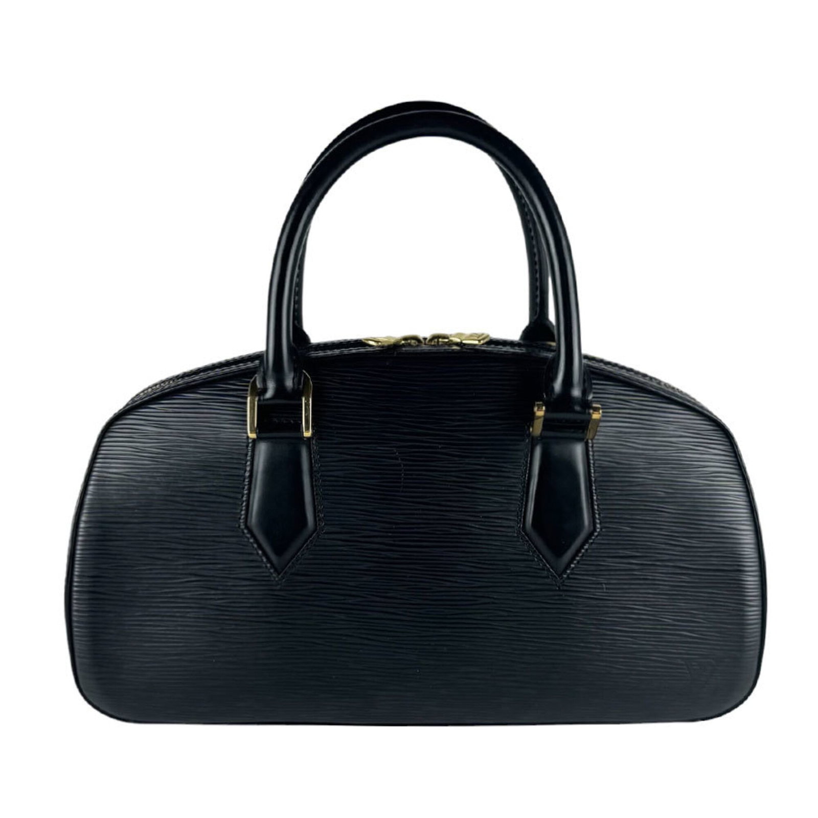 Epi Leather Louis Vuitton Handbag: Epi Leather Louis Vuitton Handbag Epi leather Louis Vuitton Handbag, 18cm x 32cm x 10cm, Noir color, made from high-quality Epi leather, a signature material of the iconic French brand. This stylish