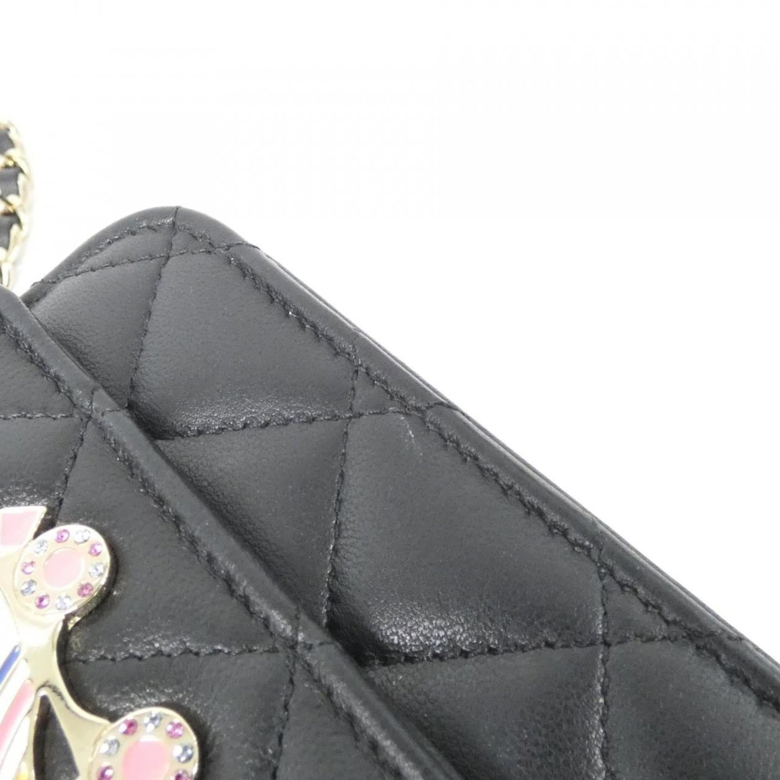Chain shoulder leather wallet - 5