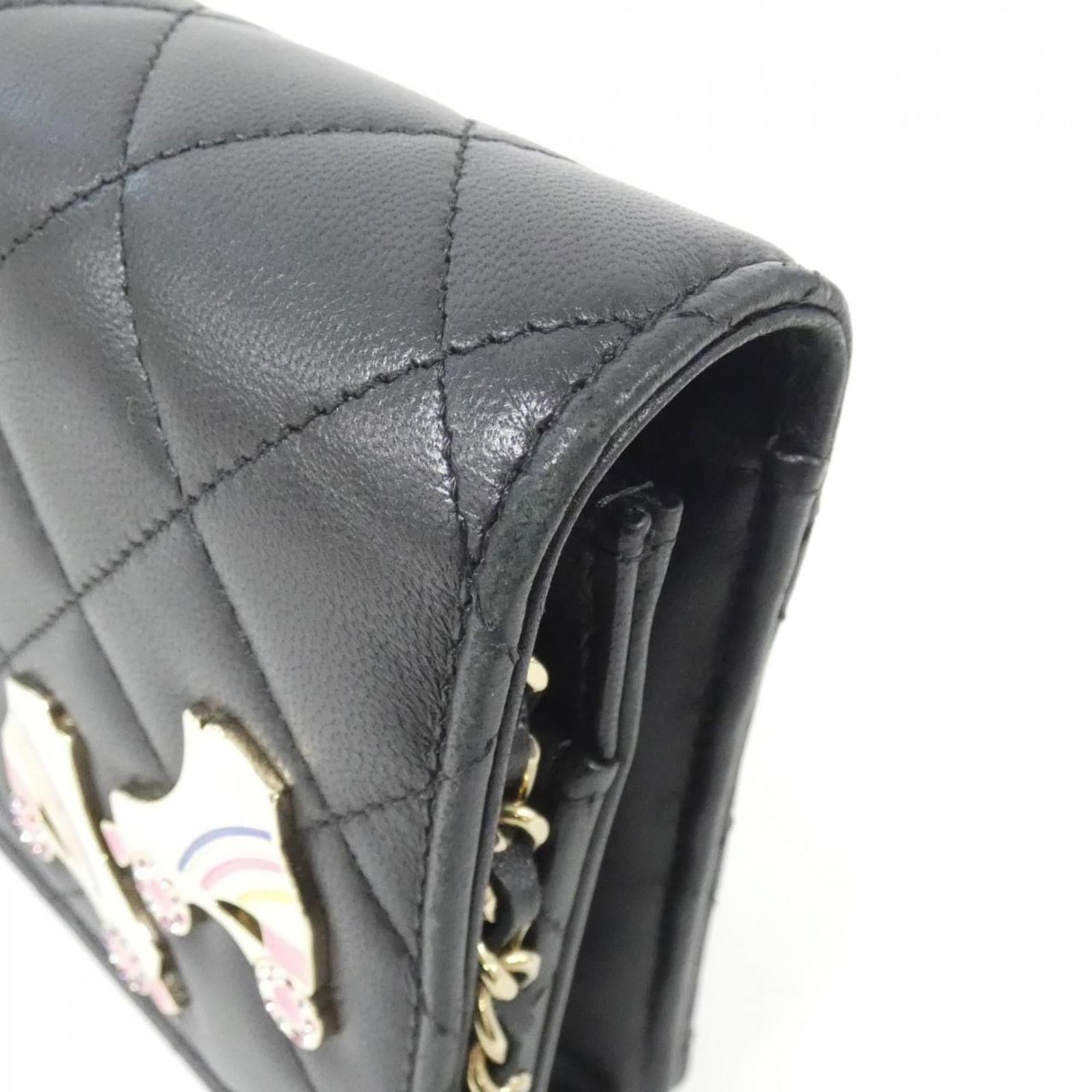 Chain shoulder leather wallet - 6