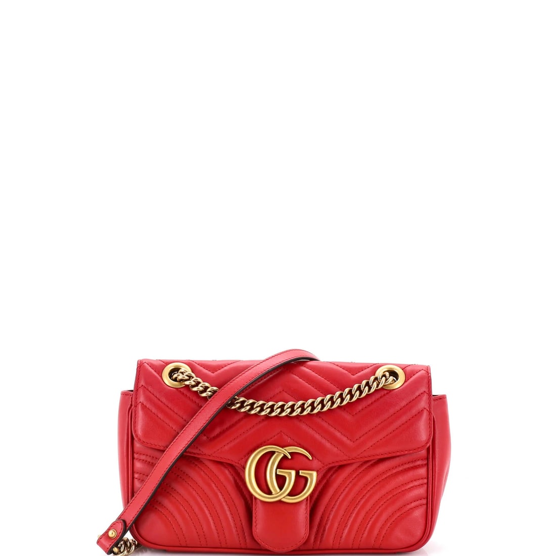 Small Gucci Flap Leather Matelasse Bag Marmont GG: Small Gucci Flap Leather Matelasse Bag Marmont GG Small Gucci Flap Leather Matelasse Bag Marmont GG for sale. This small cross body bag features Gucci's signature Matelasse leather and the iconic GG M
