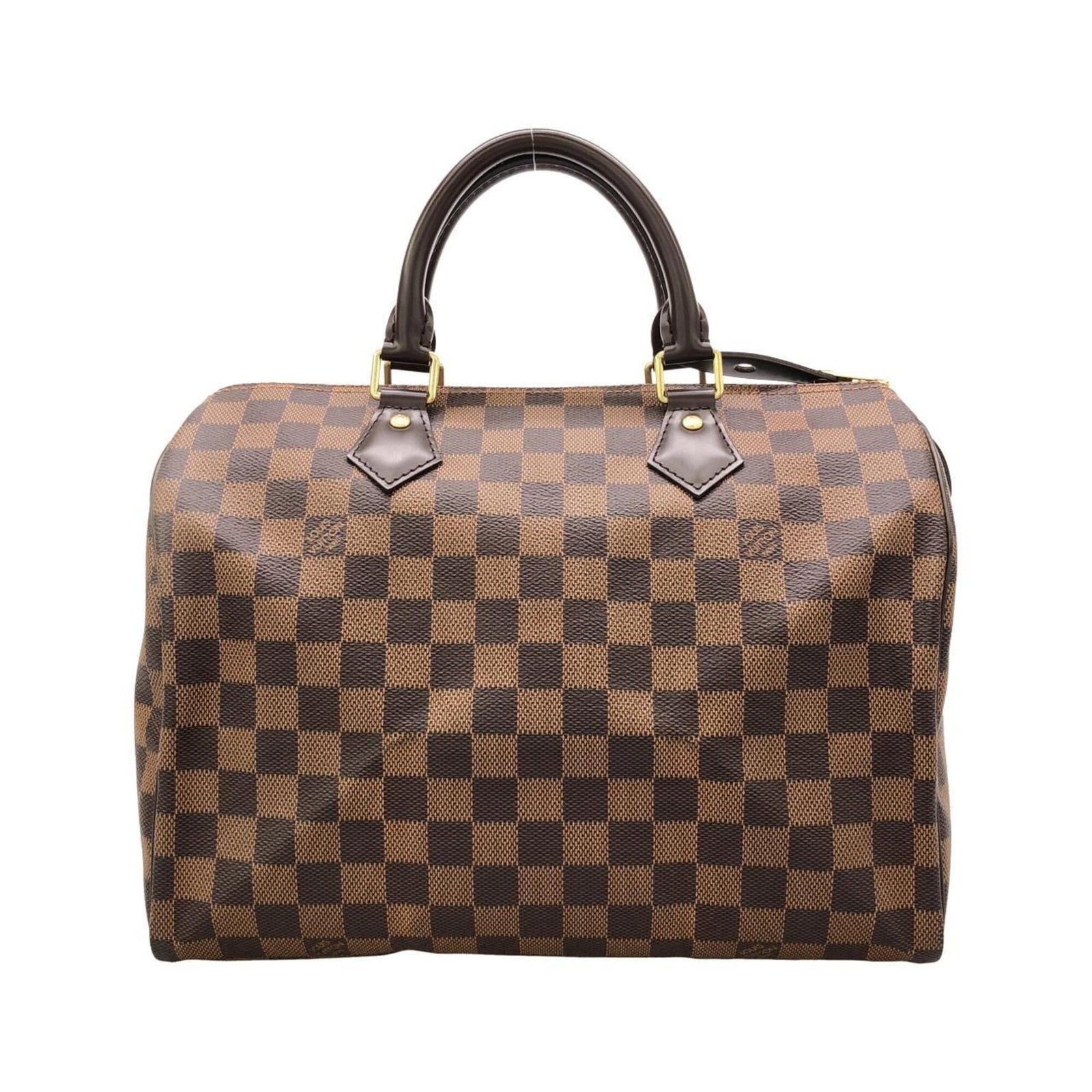 Louis Vuitton Boston Bag Coated Canvas: Louis Vuitton Boston Bag Coated Canvas Coated canvas construction adds durability to this Louis Vuitton Boston bag, while the Ebene color provides a timeless and sophisticated aesthetic. The bag's