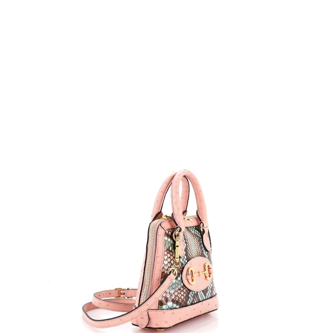 Gucci Horsebit Bag Python Top Ostrich Mini 1955 - 2