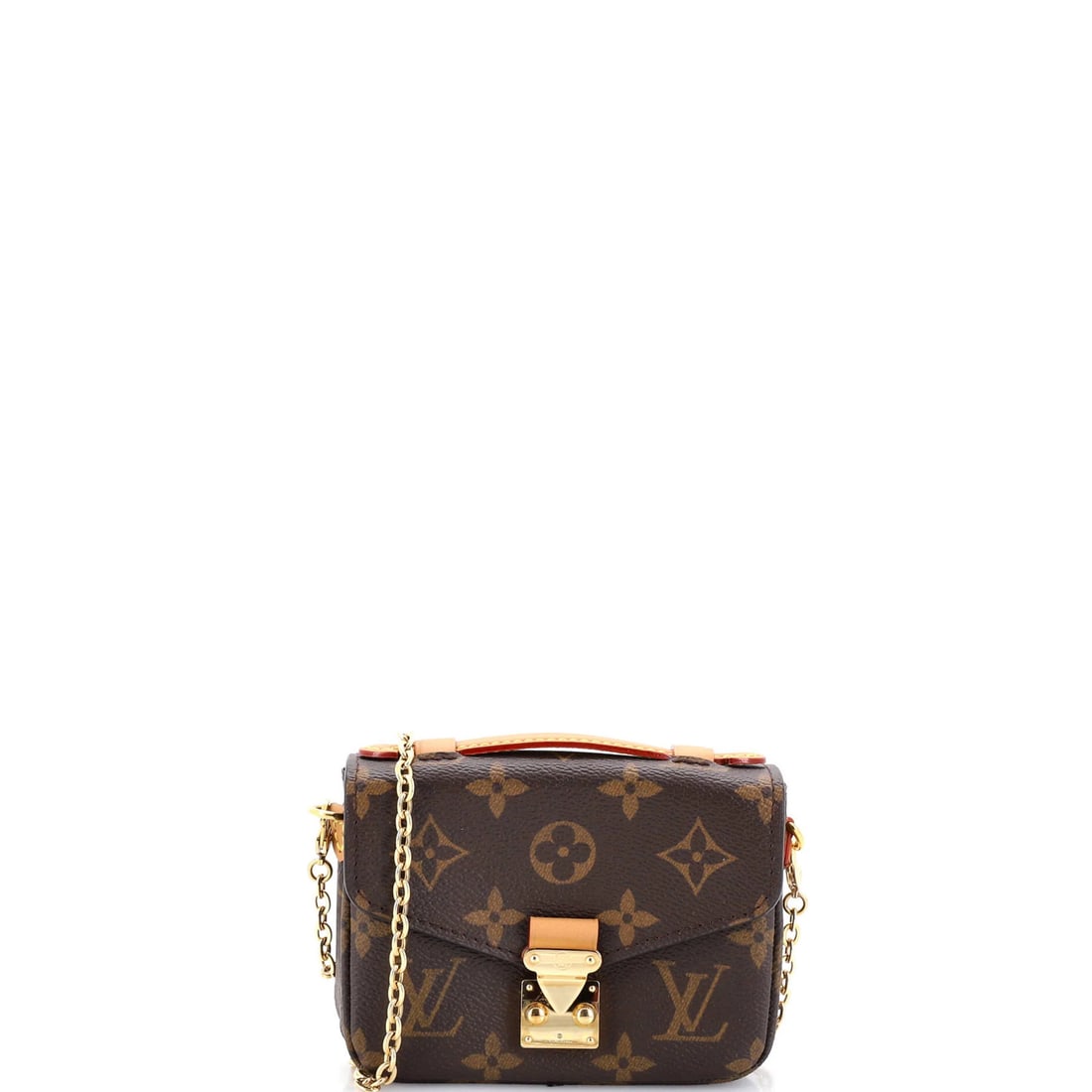 Monogram Canvas Micro Louis Vuitton: Monogram Canvas Micro Louis Vuitton This Louis Vuitton Micro Metis Monogram Canvas Cross Body Bag is a stylish and compact accessory, featuring a classic brown exterior with a subtle sheen. With its s