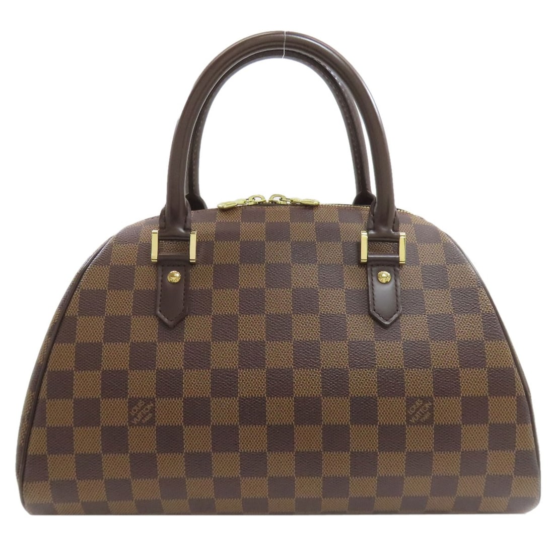 Damier Canvas Handbag Mm Rivera N41434 Louis Vuitton: Damier Canvas Handbag Mm Rivera N41434 Louis Vuitton Damier canvas handbag with a classic brown exterior, this LOUIS VUITTON style features a timeless design that blends functionality with