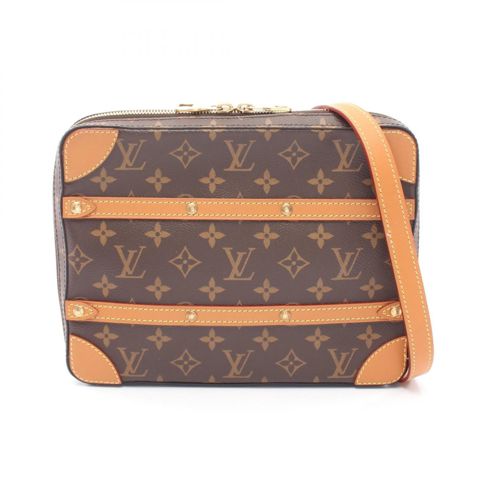 Monogram Leather Shoulder Bag Handbag Louis Vuitton: Monogram Leather Shoulder Bag Handbag Louis Vuitton Monogram Leather Shoulder Bag Handbag Louis Vuitton - A timeless classic in rich brown monogram leather, this shoulder bag features the iconic