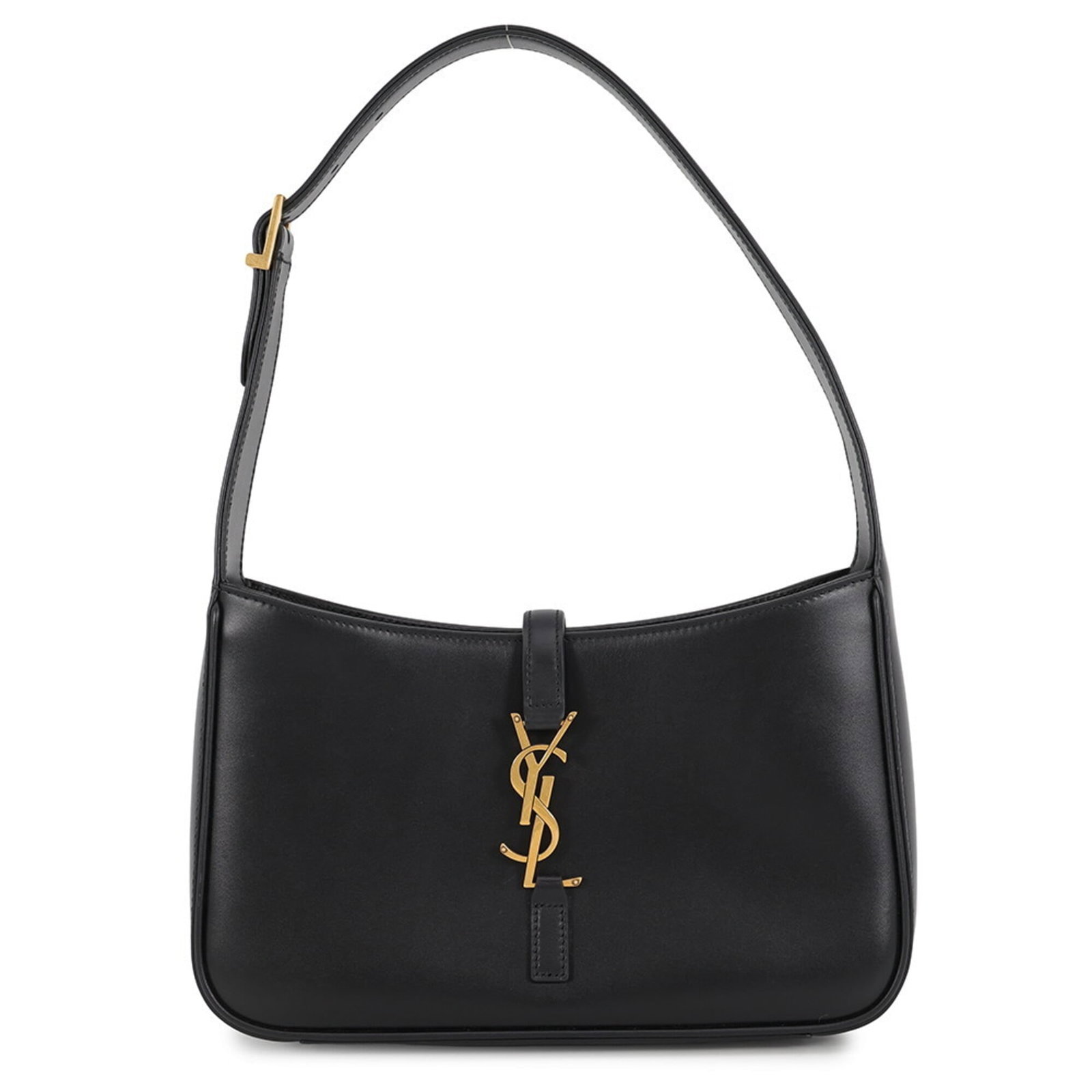 Saint Laurent Yves Handbag Leather: Saint Laurent Yves Handbag Leather Black leather handbag from Yves Saint Laurent, measuring 13.5cm x 24cm x 6cm, crafted with Italian materials. This sleek and stylish bag features a classic design