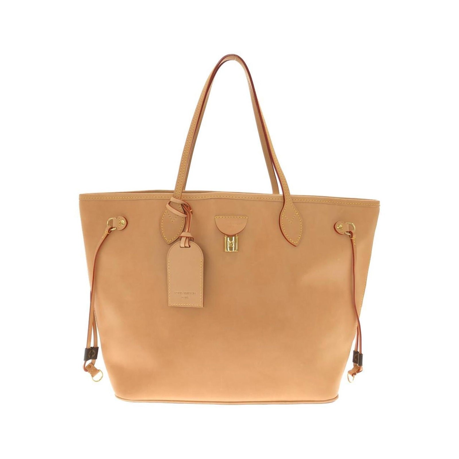 Handbag Leather Louis Vuitton: Handbag Leather Louis Vuitton This Louis Vuitton handbag is made from high-quality leather, featuring the iconic Vachetta color and classic design. Measuring 30cm x 47cm x 16.5cm, it is a stylish and 