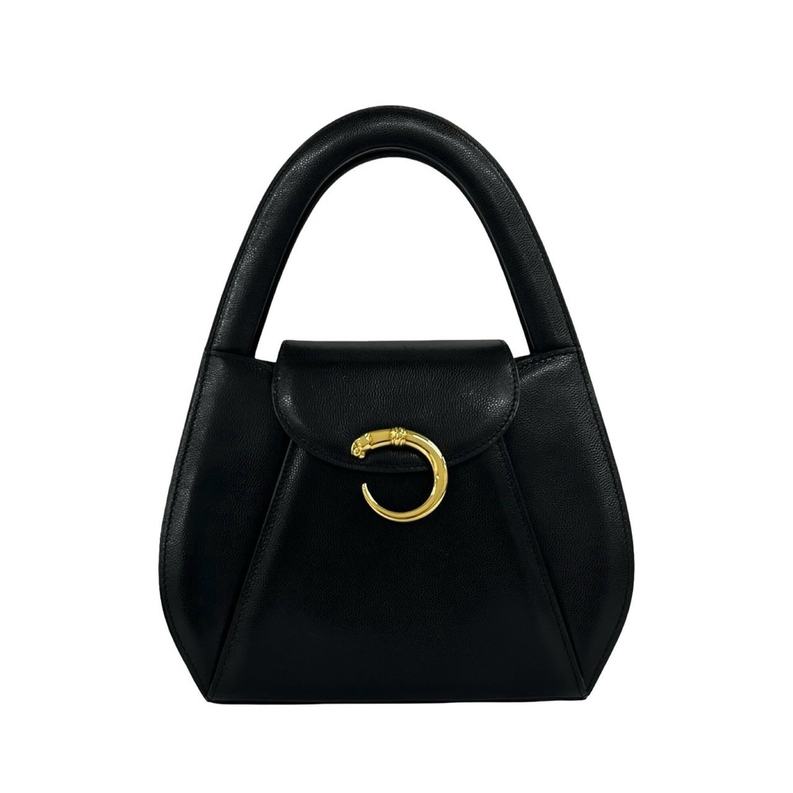 Cartier Handbag Tote Bag Leather: Cartier Handbag Tote Bag Leather Cartier Handbag Tote Bag Leather is a sleek and sophisticated black leather tote bag. Measuring 18cm x 23cm x 6cm, it features a classic design with a sturdy leather