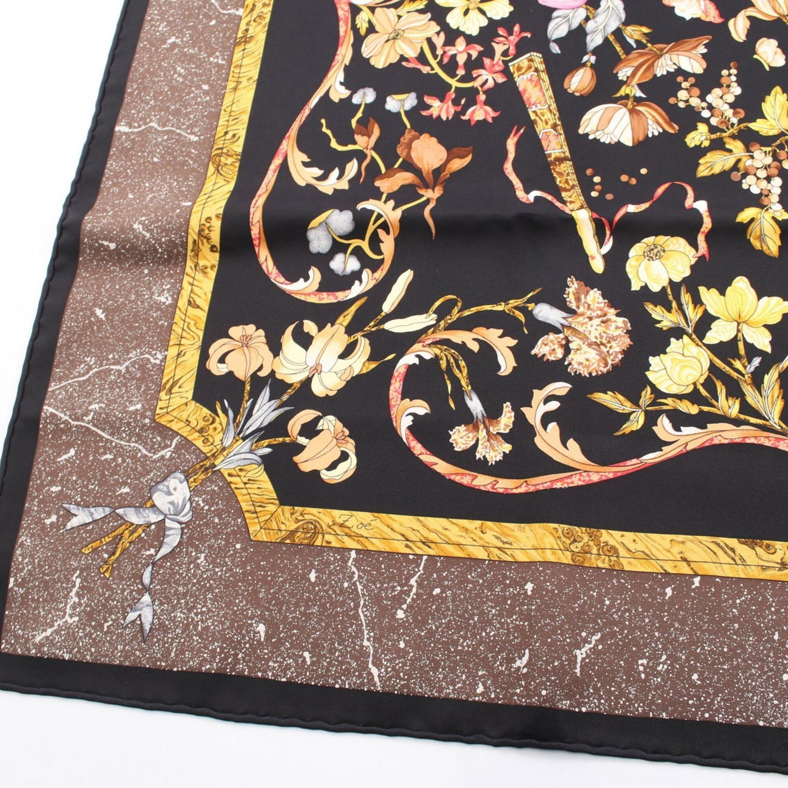 Silk Hermes Scarf - 4
