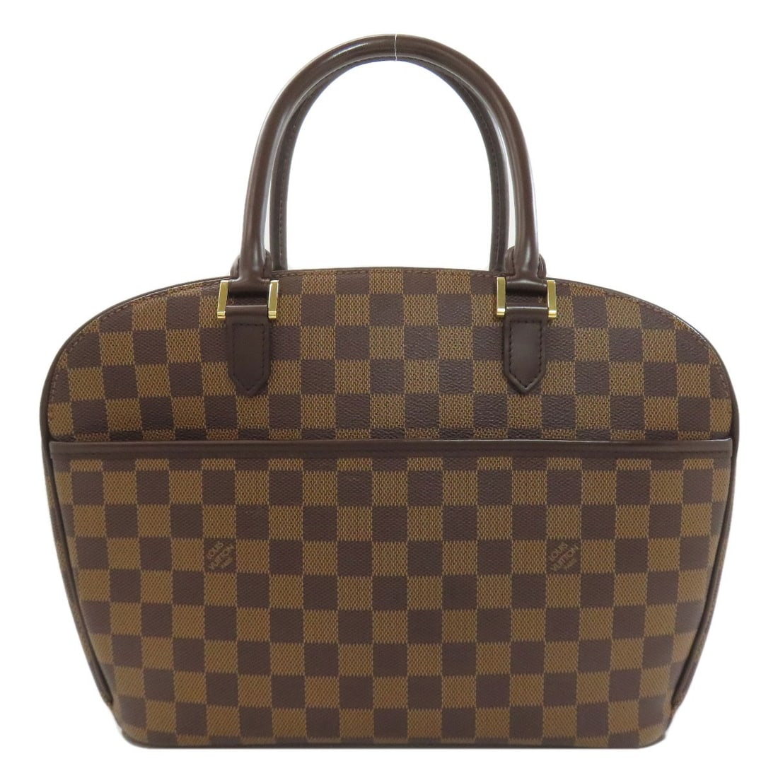 Damier Canvas Handbag Sarria Louis Vuitton N51282: Damier Canvas Handbag Sarria Louis Vuitton N51282 Damier canvas handbag with a classic brown exterior, this LOUIS VUITTON Style Sarria bag features a timeless design that exudes sophistication and