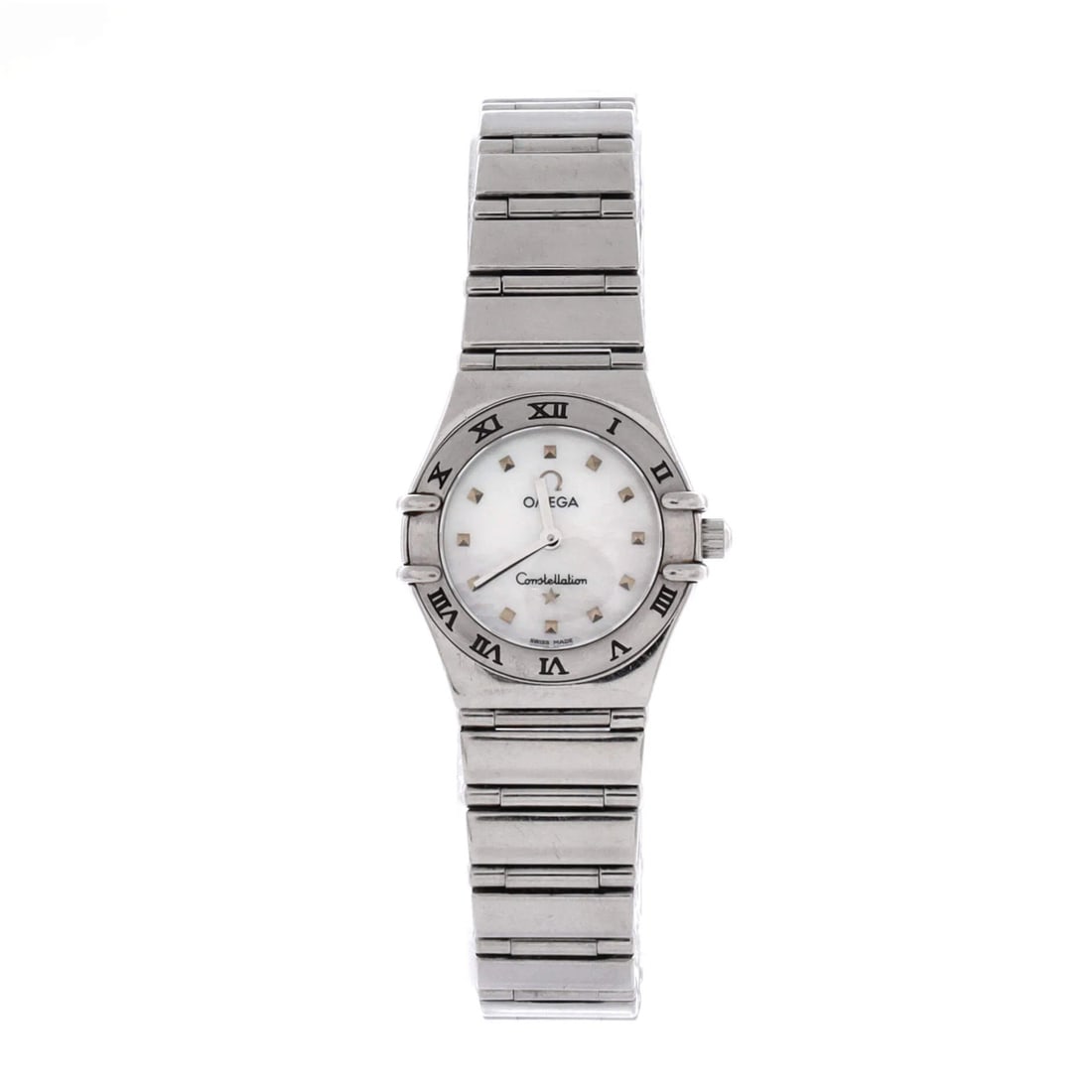 My Choice Omega Quartz Watch Stainless Steel Mother of Pearl: My Choice Omega Quartz Watch Stainless Steel Mother of Pearl Stainless steel case and band provide a sleek, modern look, while the mother of pearl dial adds a touch of elegance. This Omega Quartz