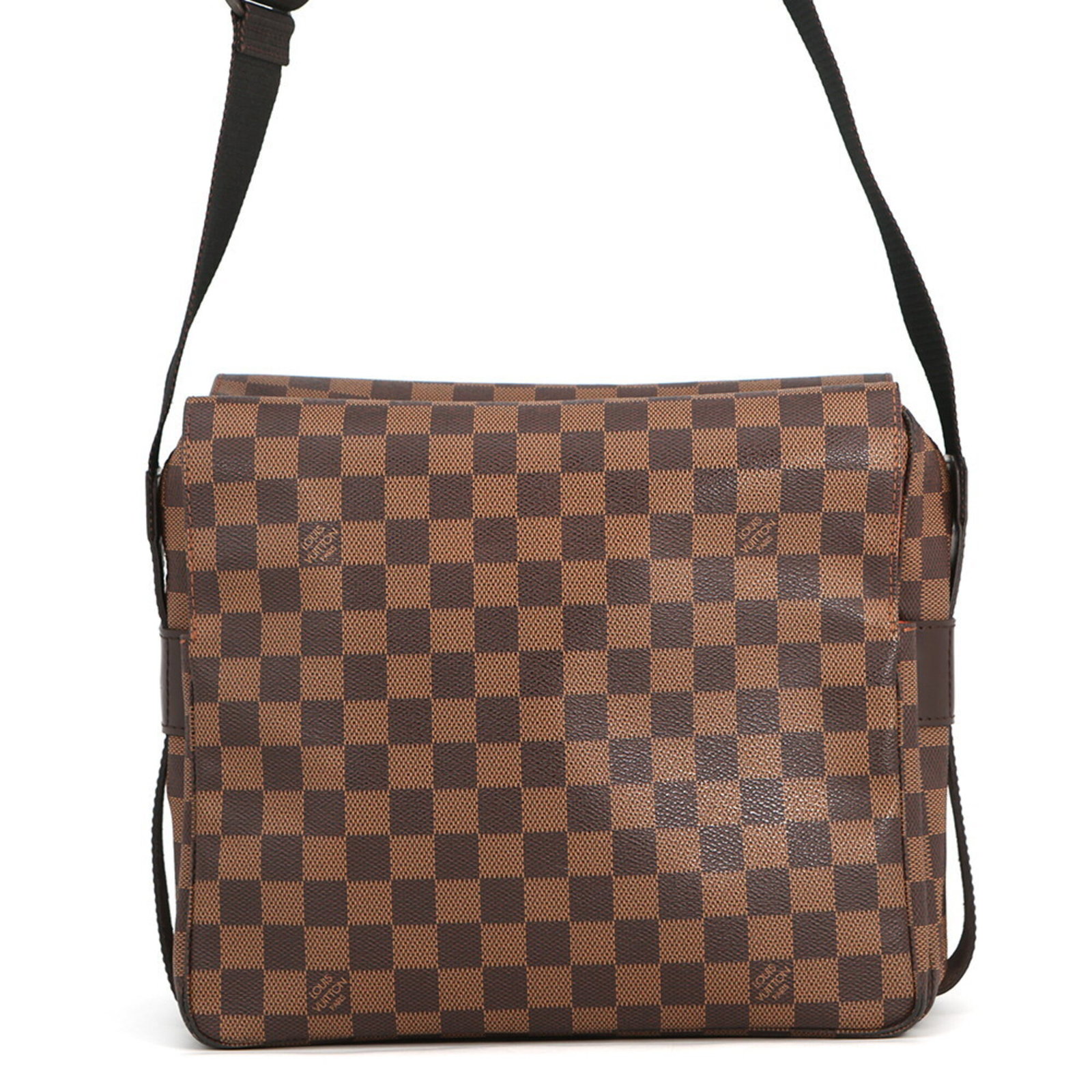 Canvas Damier Handbag Shoulder Vuitton Louis: Canvas Damier Handbag Shoulder Vuitton Louis Damier canvas, a classic Louis Vuitton pattern, adorns this iconic shoulder bag, crafted from high-quality materials. Measuring 24cm x 32cm x 14cm, it