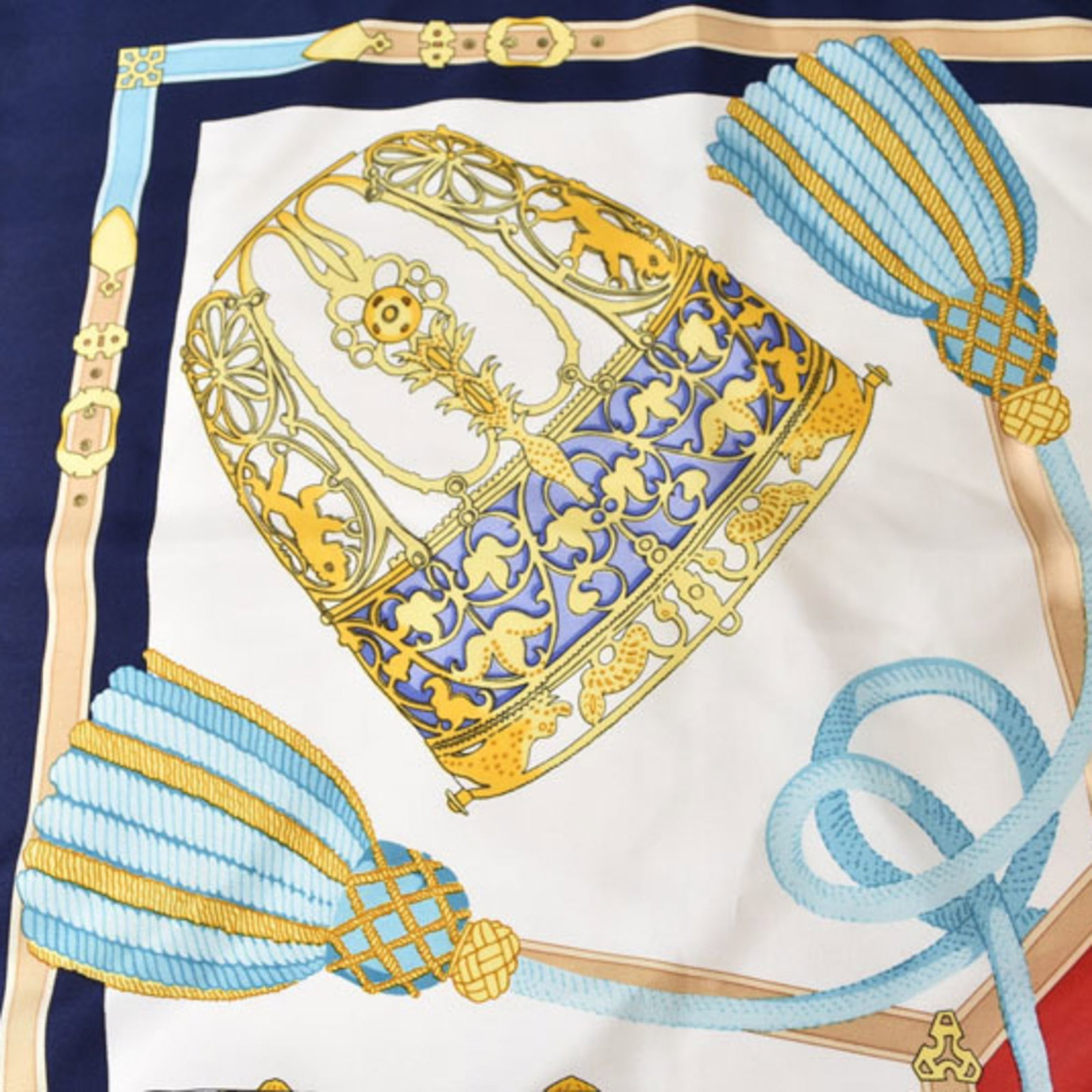 Silk Hermes Scarf - 7