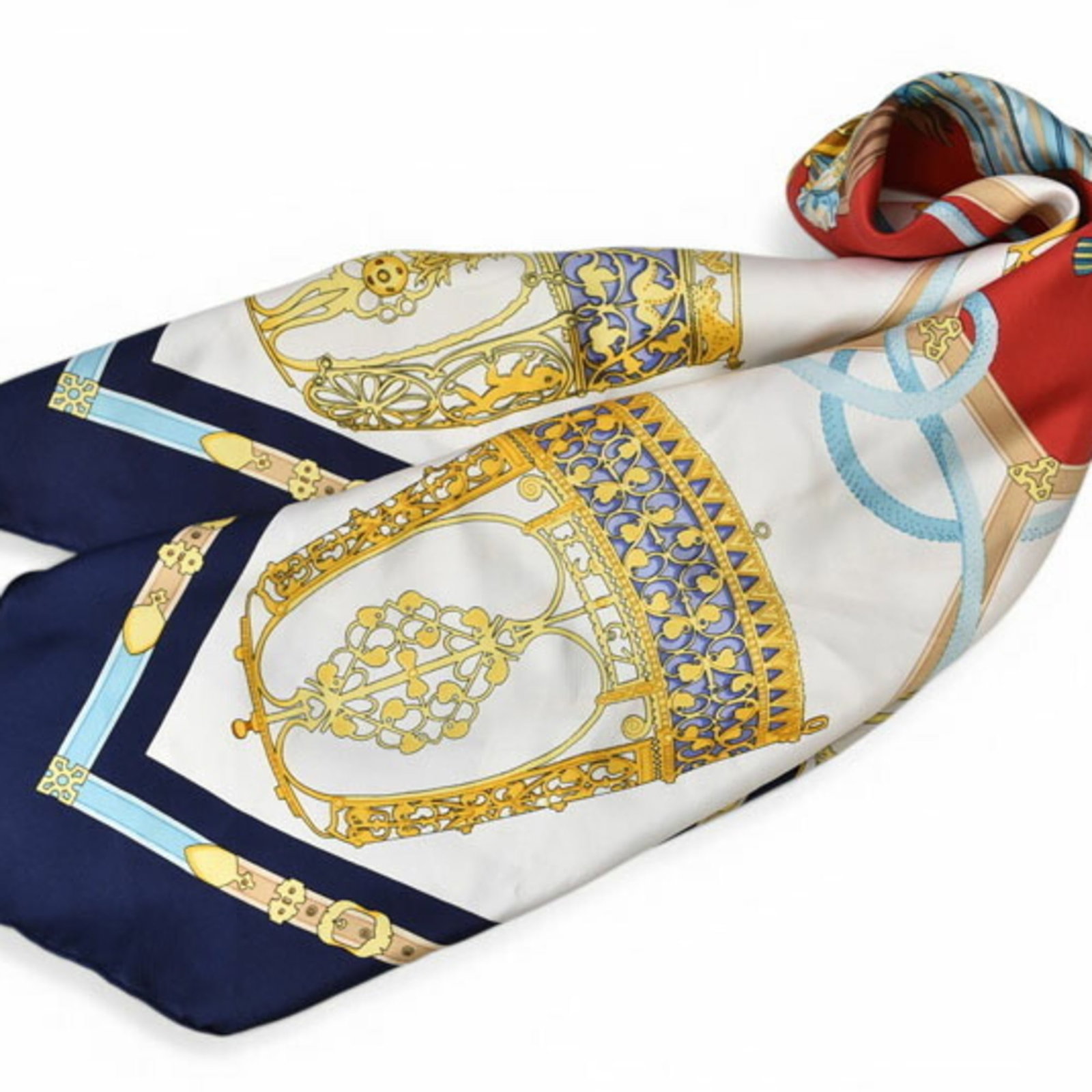 Silk Hermes Scarf - 8