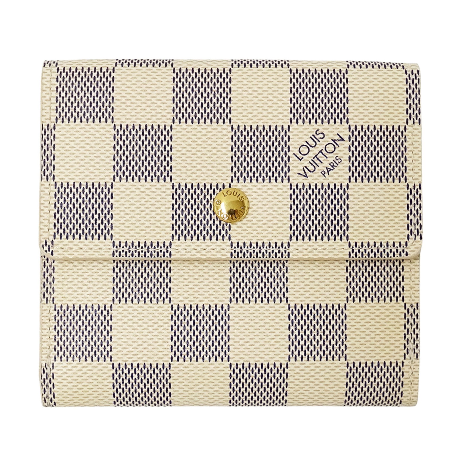 Damier Azur Bi Fold Wallet Louis Vuitton: Damier Azur Bi Fold Wallet Louis Vuitton Damier Azur Bi Fold Wallet Louis Vuitton - A stylish and functional accessory from the iconic French brand. Made from high-quality Damier Azur material, this