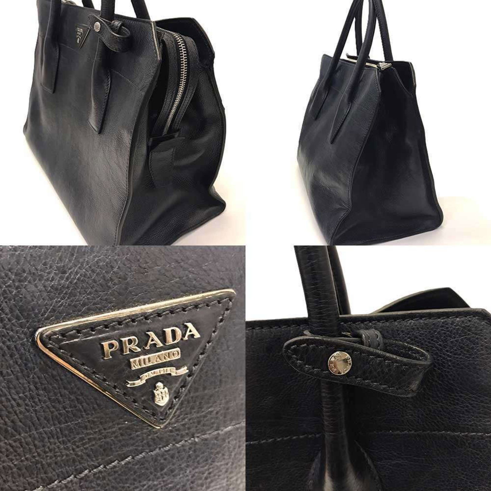 Handbag Leather Prada - 6