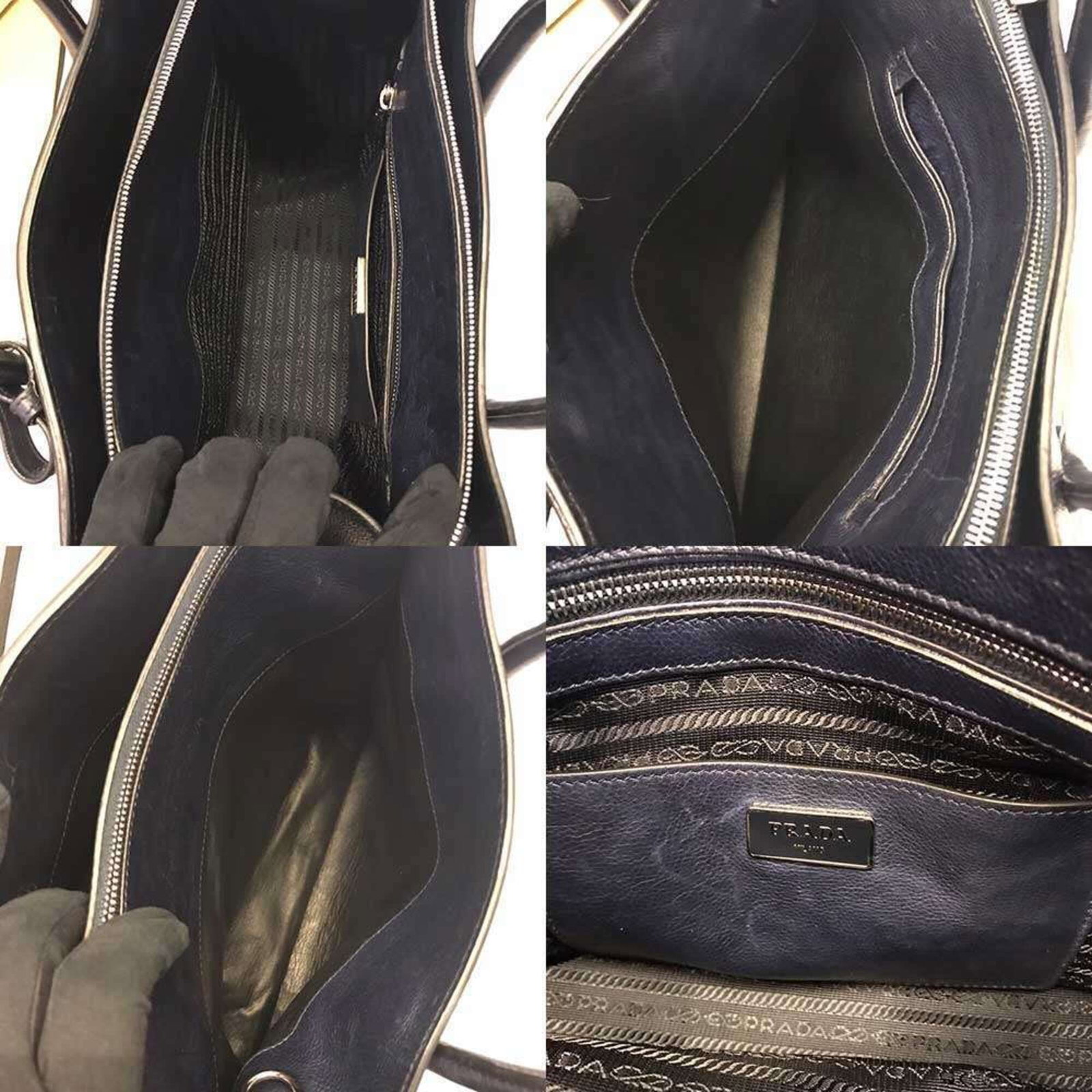 Handbag Leather Prada - 7