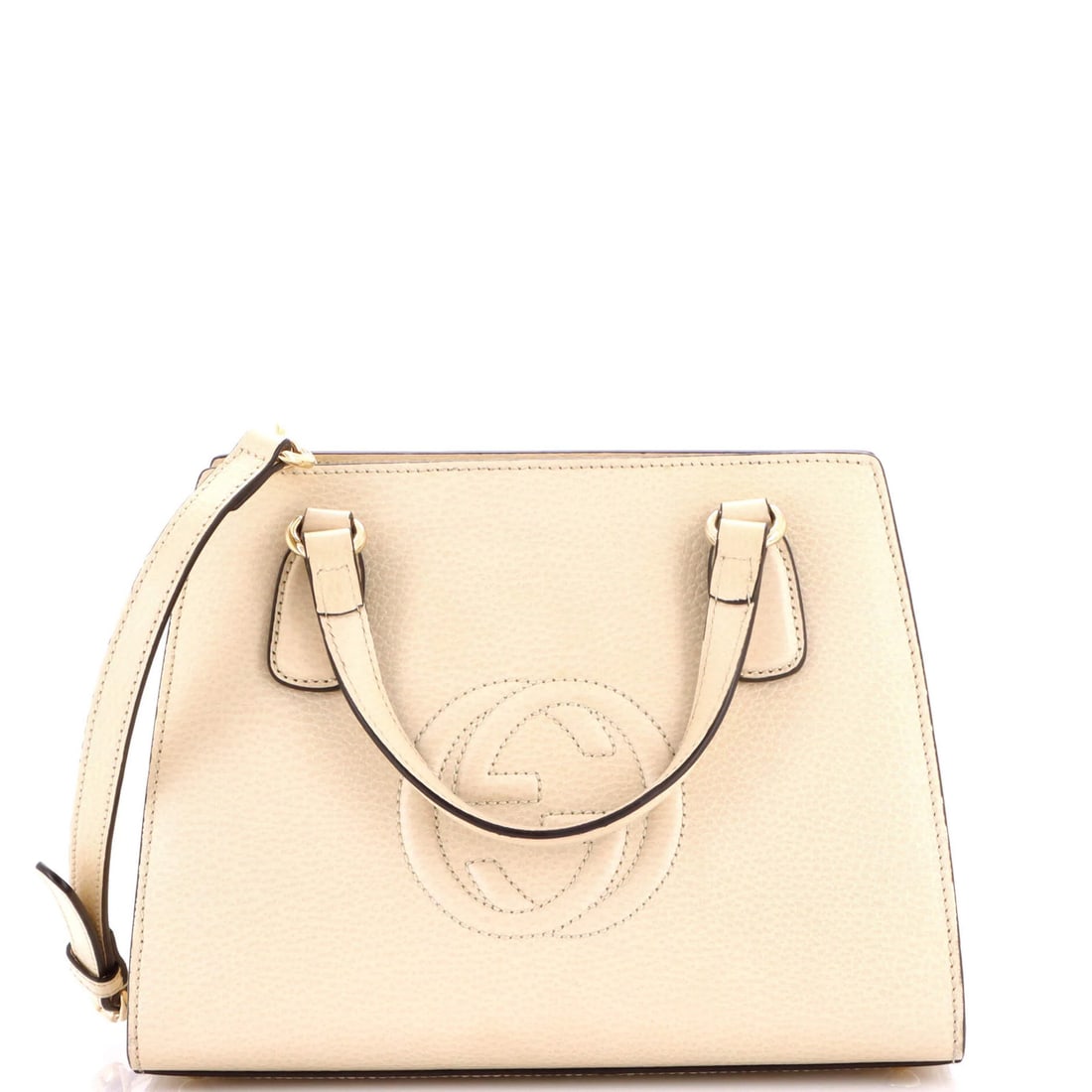 Soho Convertible Leather Satchel Top Handle Gucci Small: Soho Convertible Leather Satchel Top Handle Gucci Small The Gucci Soho Convertible Leather Satchel Top Handle Small is a stylish and versatile accessory, featuring a neutral exterior with a convertibl
