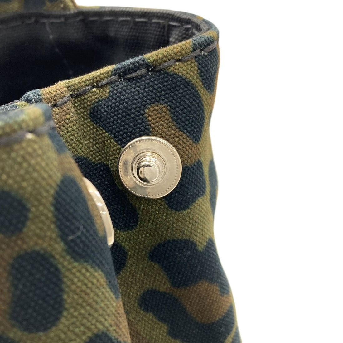 Prada Canapa Mini Leopard Pattern 2Way Handbag Canvas - 11