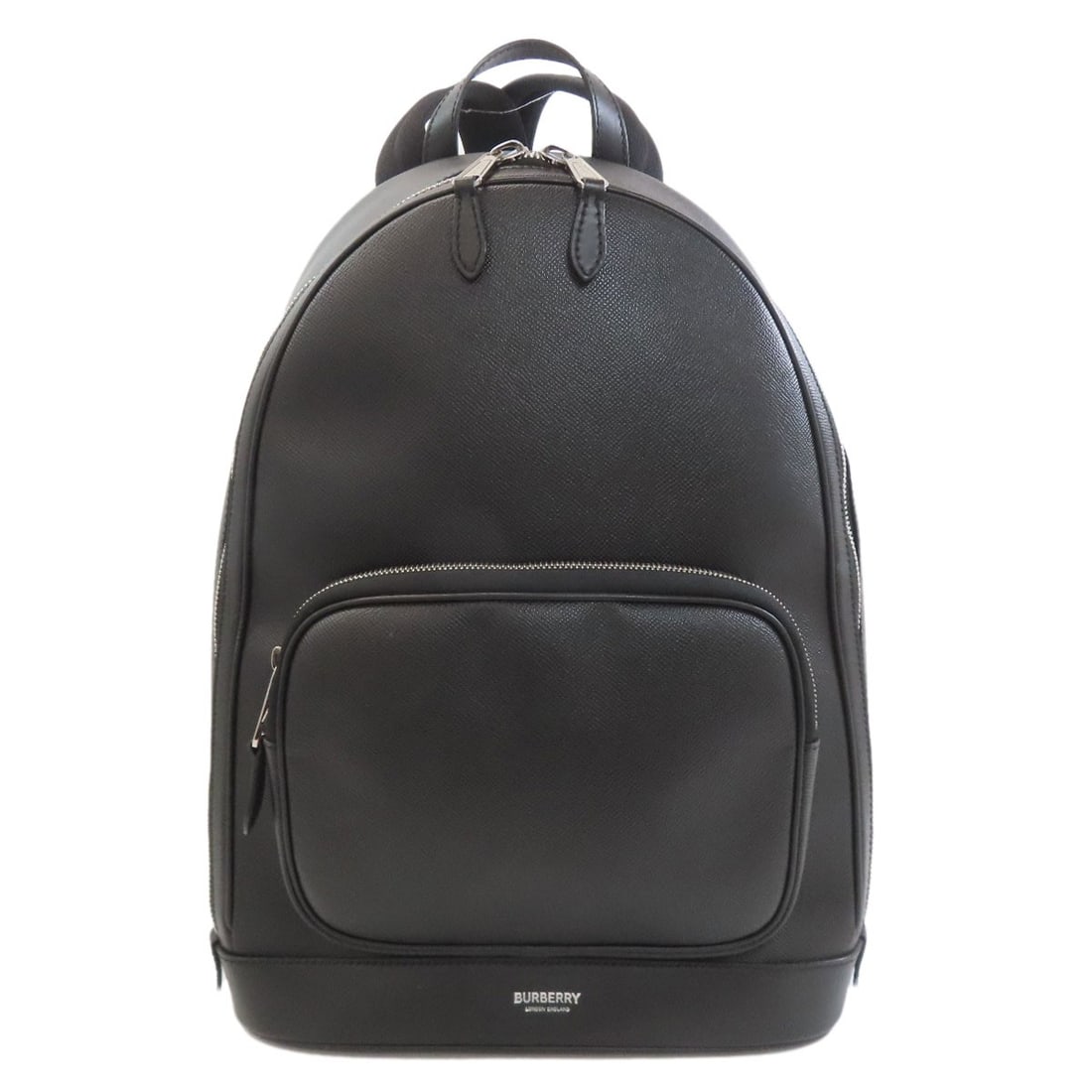 Backpack Calf Daypack Burberry Logo: Backpack Calf Daypack Burberry Logo Black Calf Leather Burberry Logo Backpack Daypack. Made from high-quality Calf leather, this Burberry backpack features a classic design with a prominent logo. The