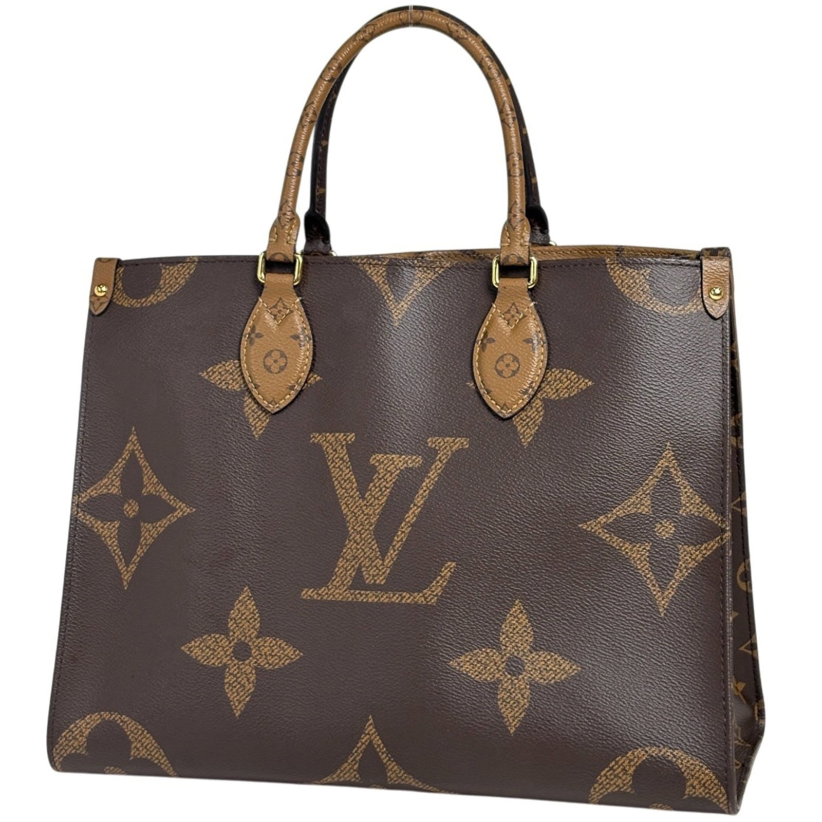 Louis Vuitton Monogram Reverse Tote Bag Shoulder Bag: Louis Vuitton Monogram Reverse Tote Bag Shoulder Bag Brown Louis Vuitton Monogram Reverse Tote Bag with classic shoulder strap, measuring 26cm x 34.5cm x 14cm. This iconic design features the