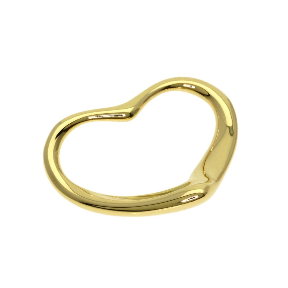 K18 Yellow Gold Heart Pendant Tiffany Open: K18 Yellow Gold Heart Pendant Tiffany Open K18 Yellow Gold Heart Pendant Tiffany Open is a stunning piece of jewelry featuring a K18 yellow gold heart pendant top with an open design. This beautiful