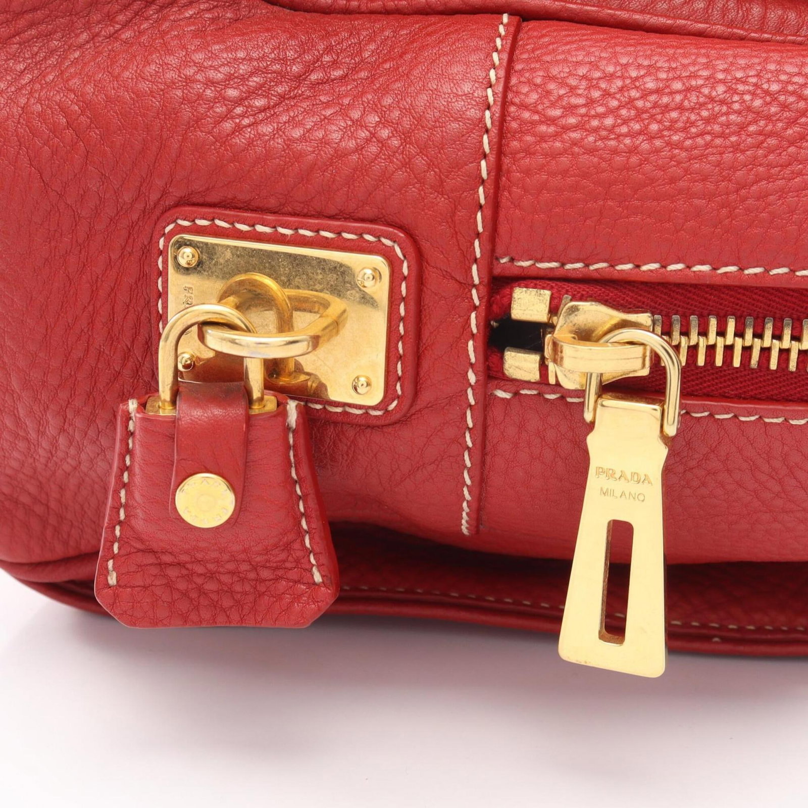 Handbag Leather Prada - 5