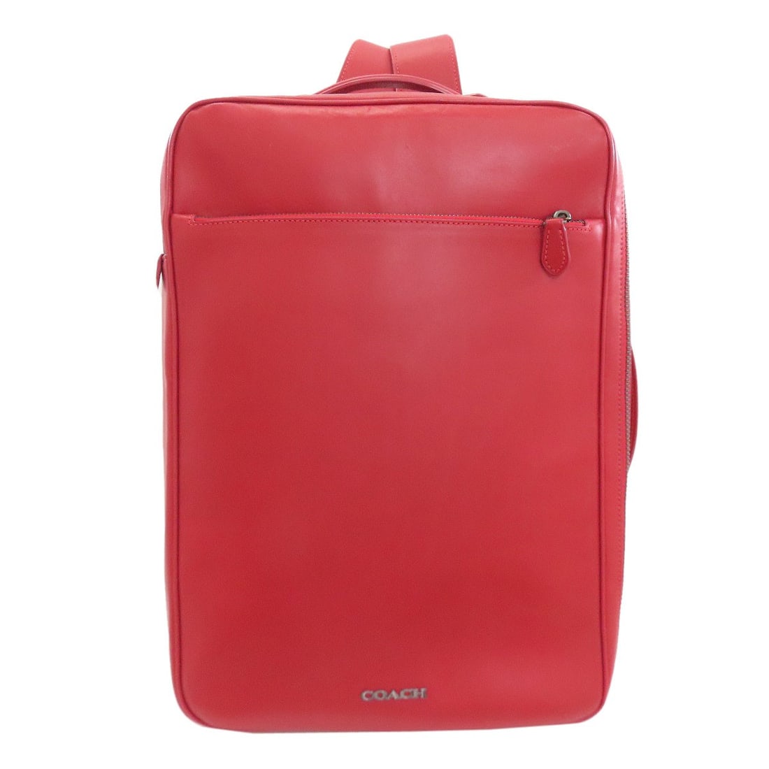 Leather Backpack Daypack Convertible Graham C6877: Leather Backpack Daypack Convertible Graham C6877 Red Leather Backpack Daypack Convertible. Made from high-quality leather, this convertible backpack features a bold red exterior color. With its conve