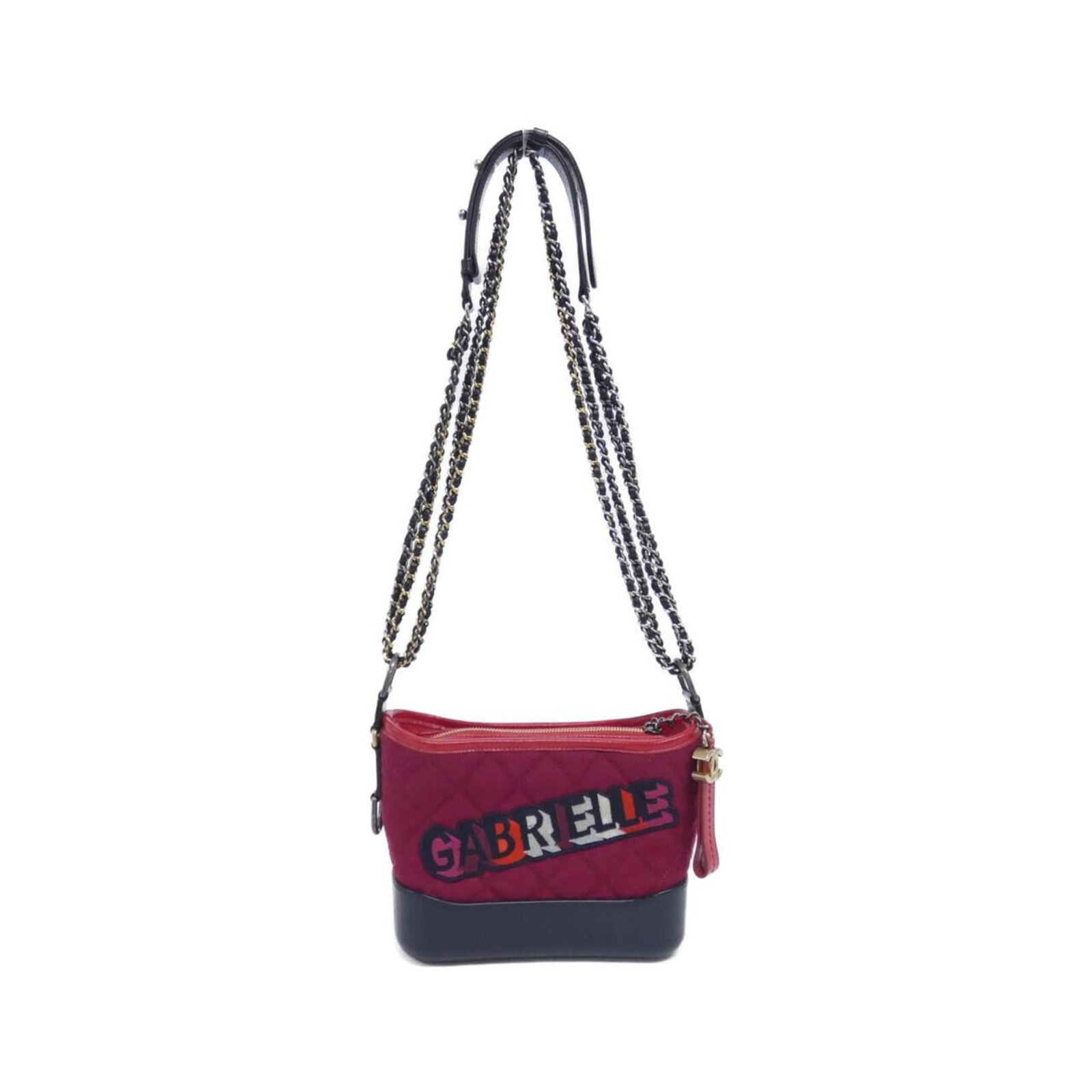 Chanel felt leather shoulder bag: Chanel felt leather shoulder bag Chanel's felt leather shoulder bag boasts a classic design with a Bordeaux, Navy, or Red color option, adding a touch of sophistication to any outfit. The bag features