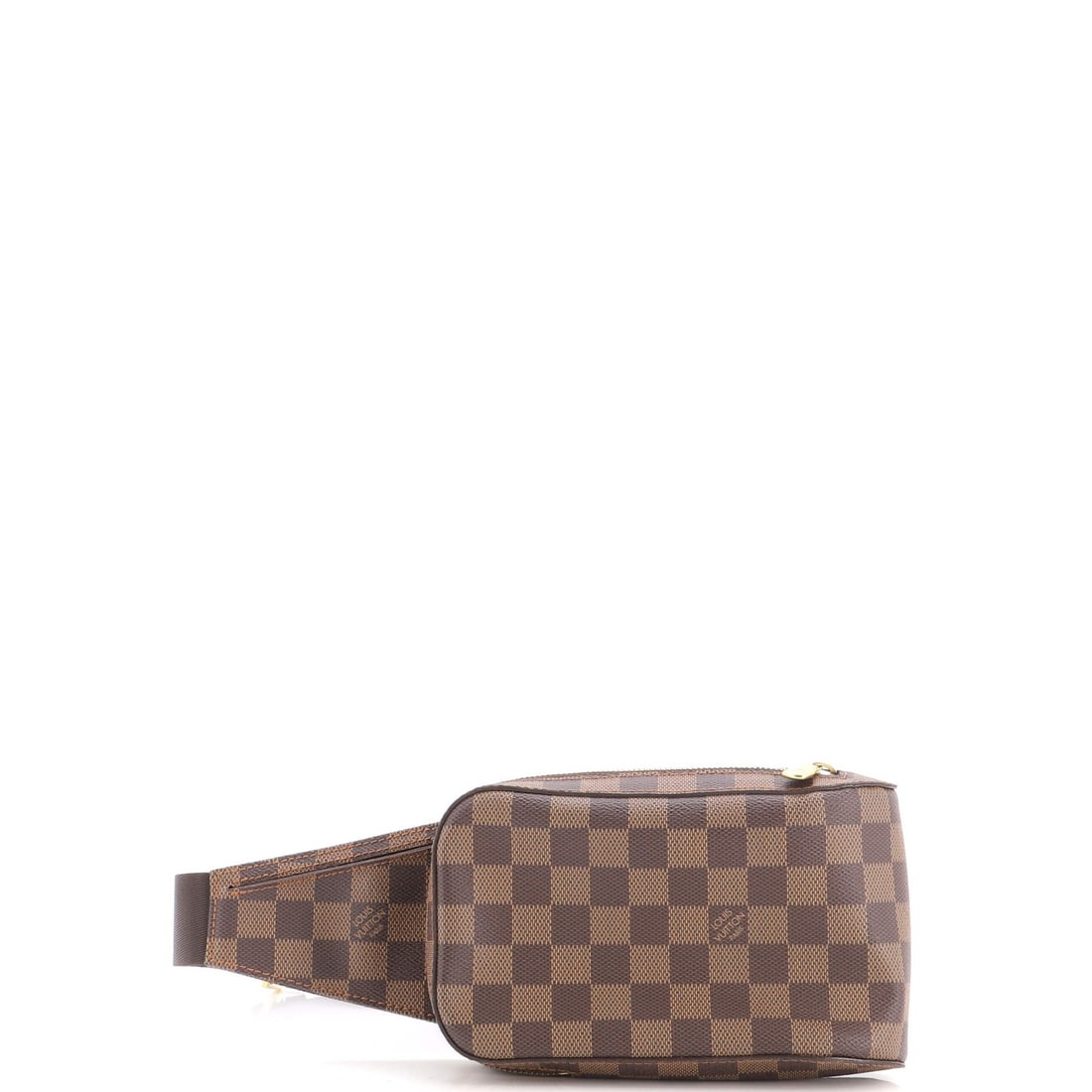 Louis Vuitton Geronimos Waist Bag Damier: Louis Vuitton Geronimos Waist Bag Damier The Louis Vuitton Geronimos Waist Bag Damier is a stylish and unique accessory, featuring a classic Damier pattern in brown canvas. With its gold hardware and 