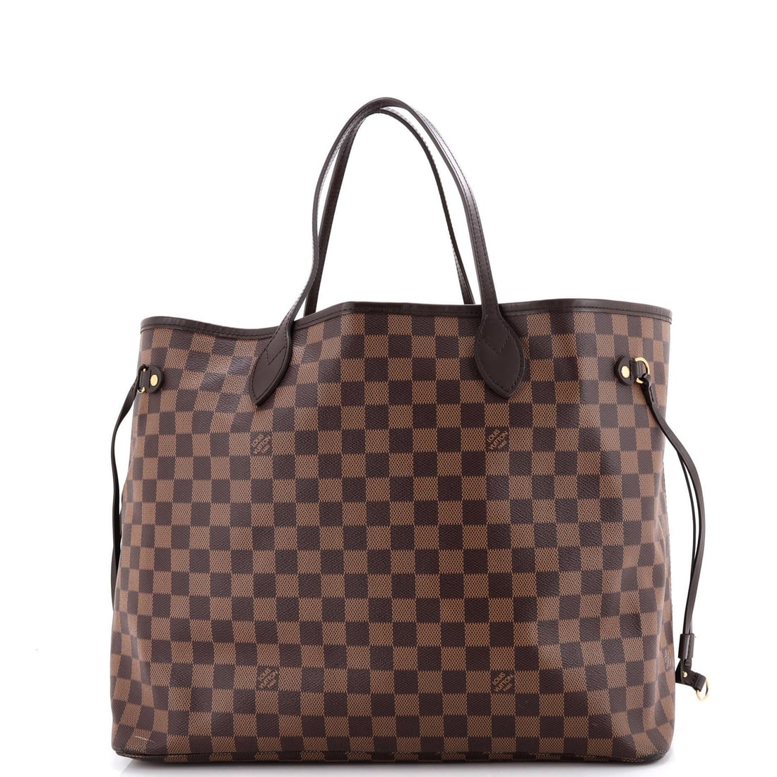 Damier Neverfull Tote GM Louis Vuitton: Damier Neverfull Tote GM Louis Vuitton Damier Neverfull Tote GM Louis Vuitton in Brown - A Timeless ClassicThe Damier Neverfull Tote GM in brown features a classic design with a canvas-coated exterior