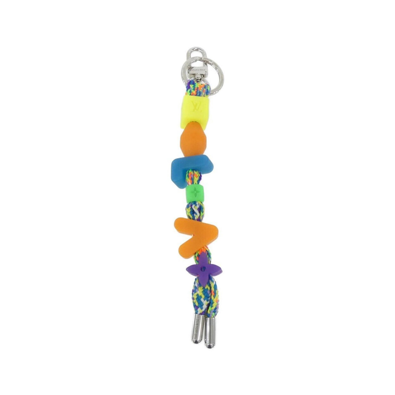 Keyring from Louis Vuitton: Keyring from Louis Vuitton Multi-color Keyring from Louis Vuitton, bearing the iconic brand's signature style, features a unique blend of colors and design elements. This stylish keyring is a notable 