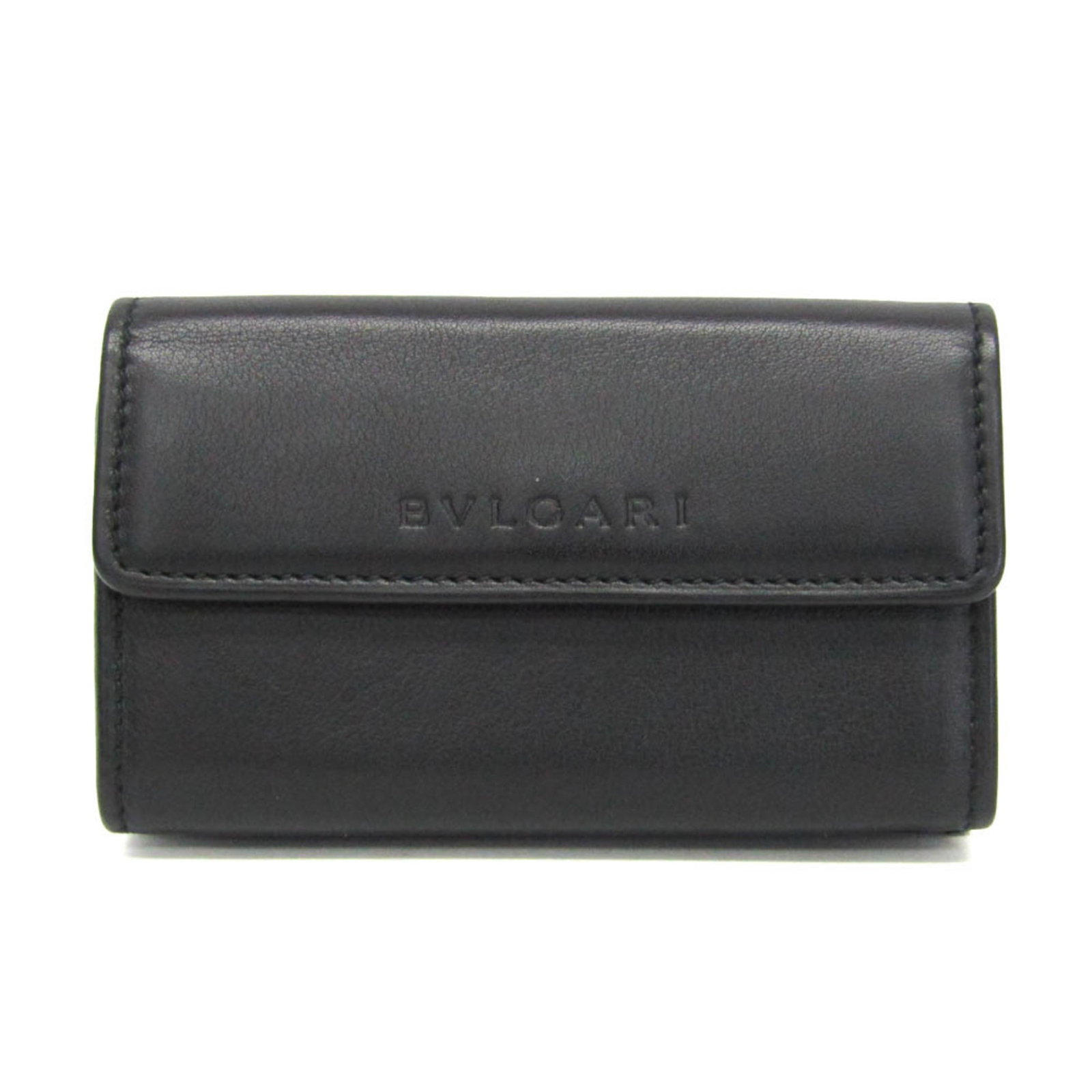 Bvlgari Coin Purse/ Coin Case Leather: Bvlgari Coin Purse/ Coin Case Leather Bvlgari Coin Purse/ Coin Case Leather is a sleek, four-fold mini wallet made from high-quality leather. The compact design features a coin purse/coin case with a 