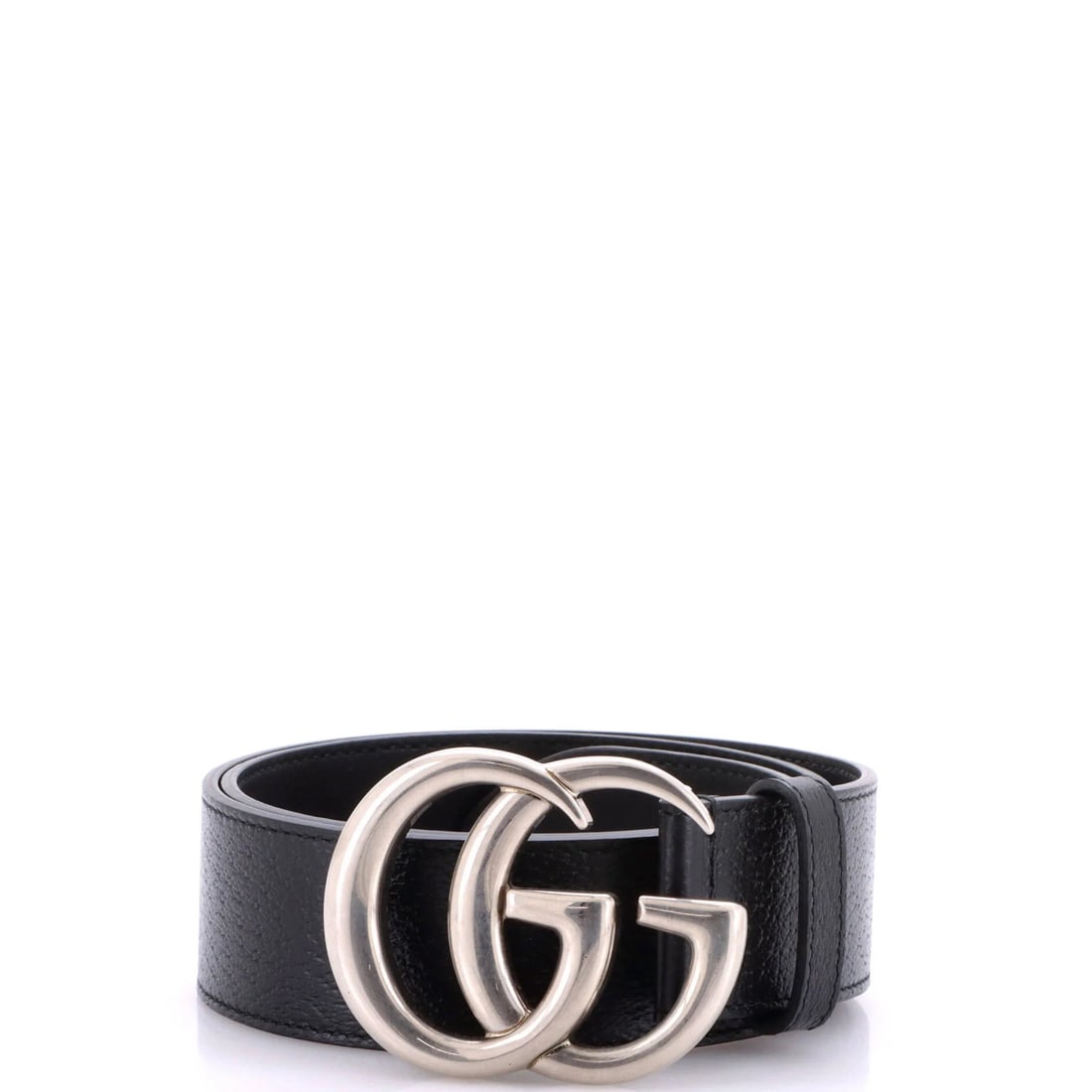 Gucci GG Marmont Leather Belt Wide: Gucci GG Marmont Leather Belt Wide Black leather belt with a wide width, featuring the iconic Gucci GG Marmont design. Made from high-quality leather, this belt boasts a classic style with a silver