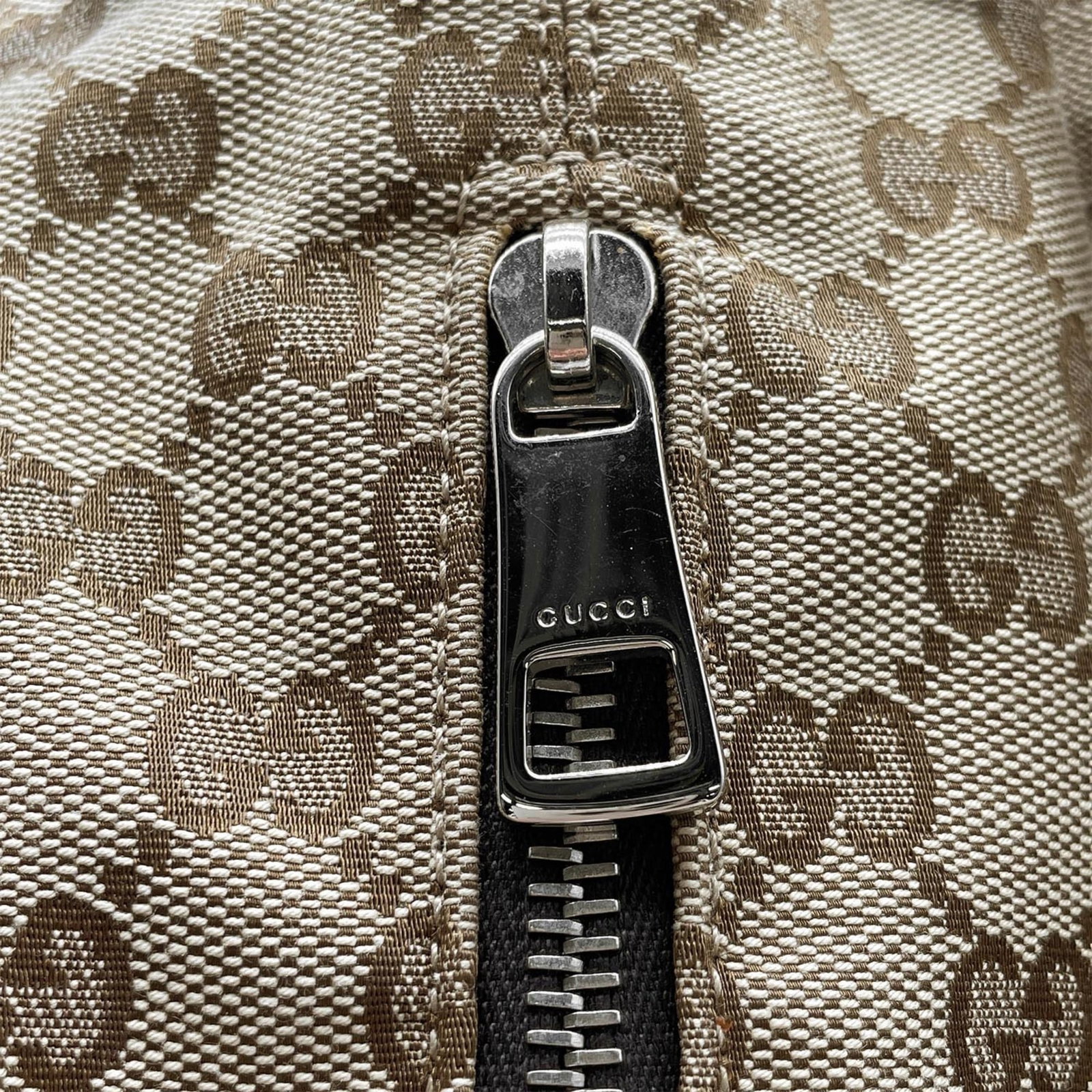 Canvas leather backpack Gucci - 10