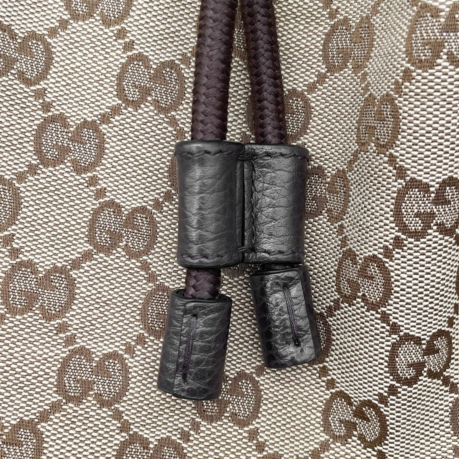Canvas leather backpack Gucci - 12