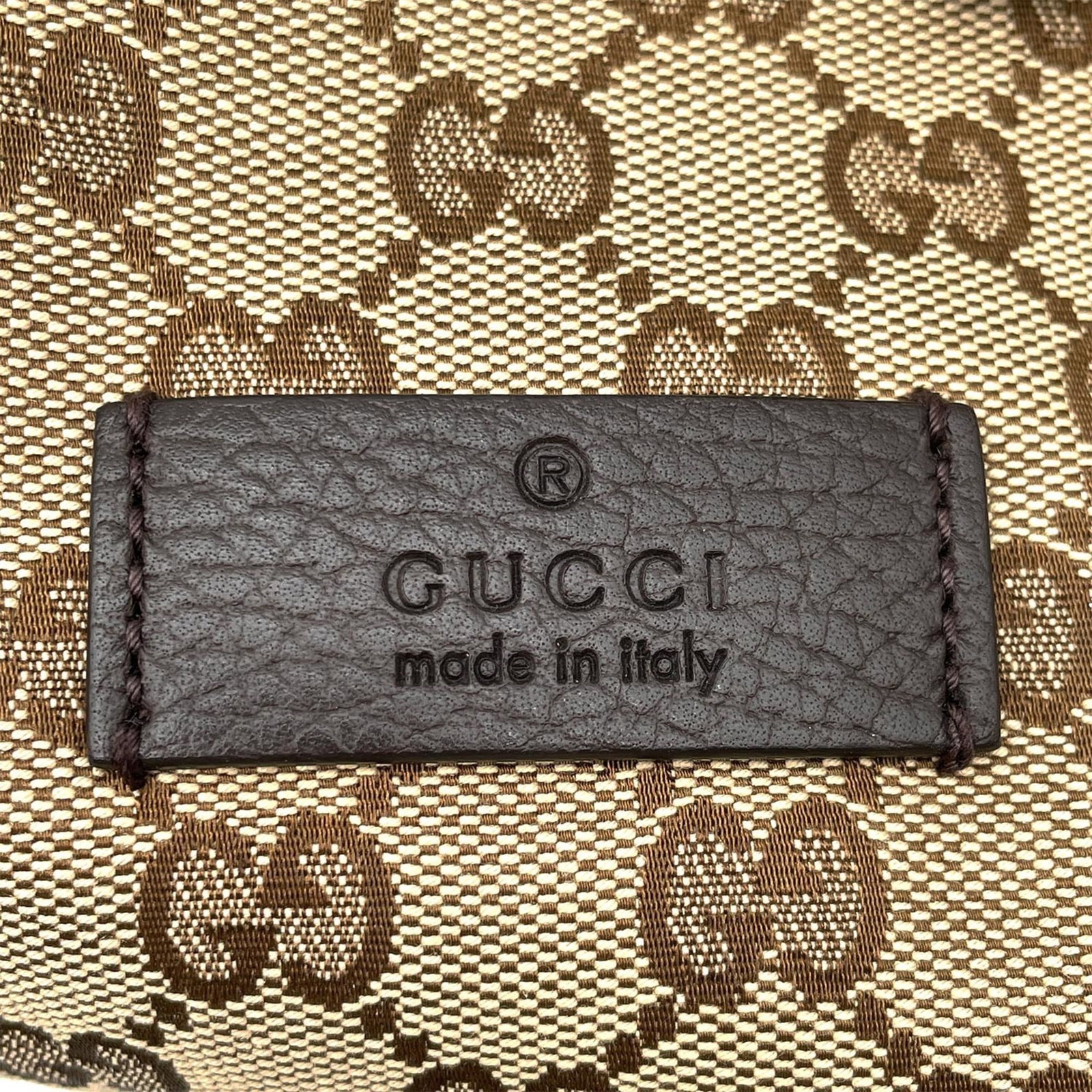 Canvas leather backpack Gucci - 13