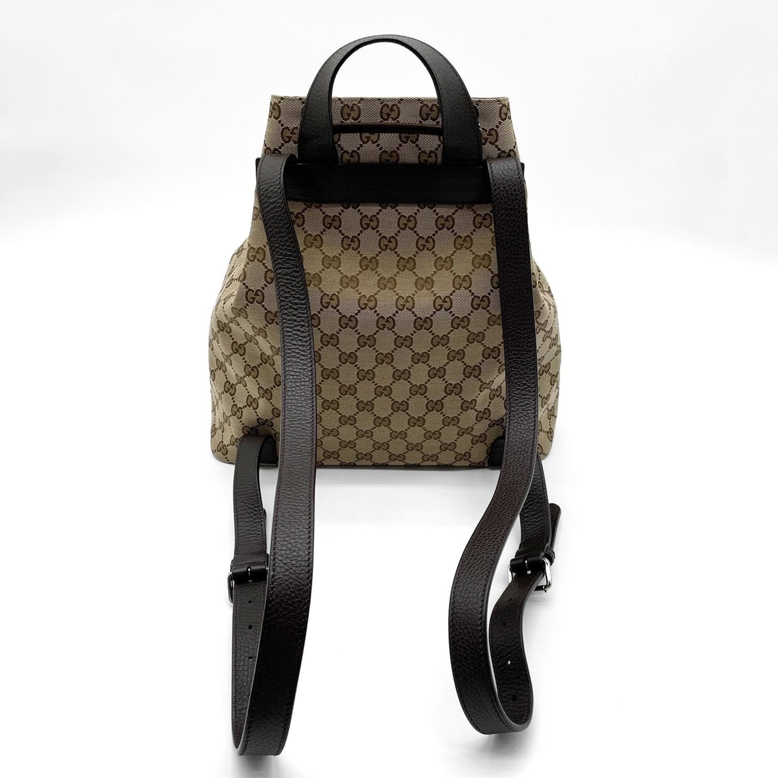 Canvas leather backpack Gucci - 2