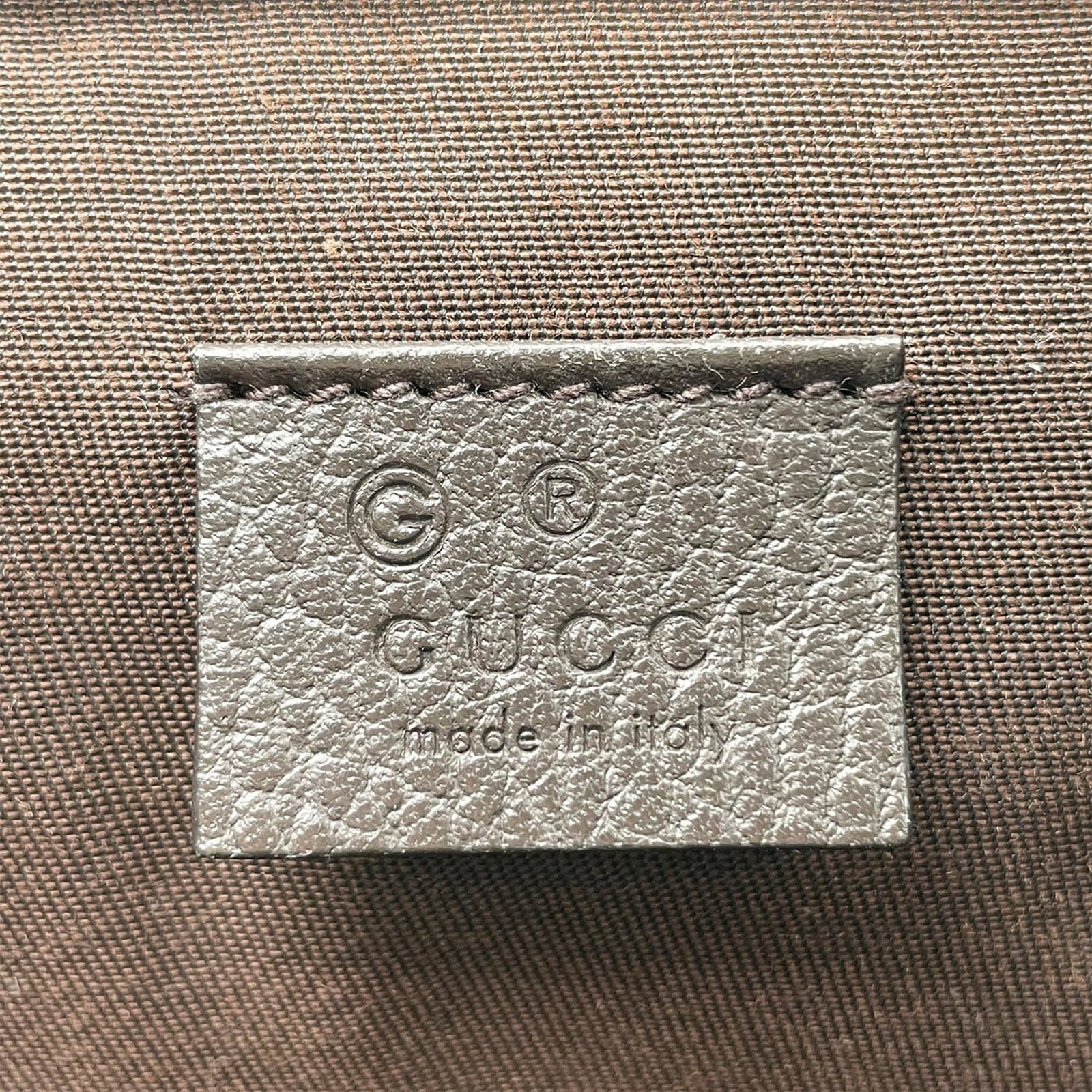 Canvas leather backpack Gucci - 8