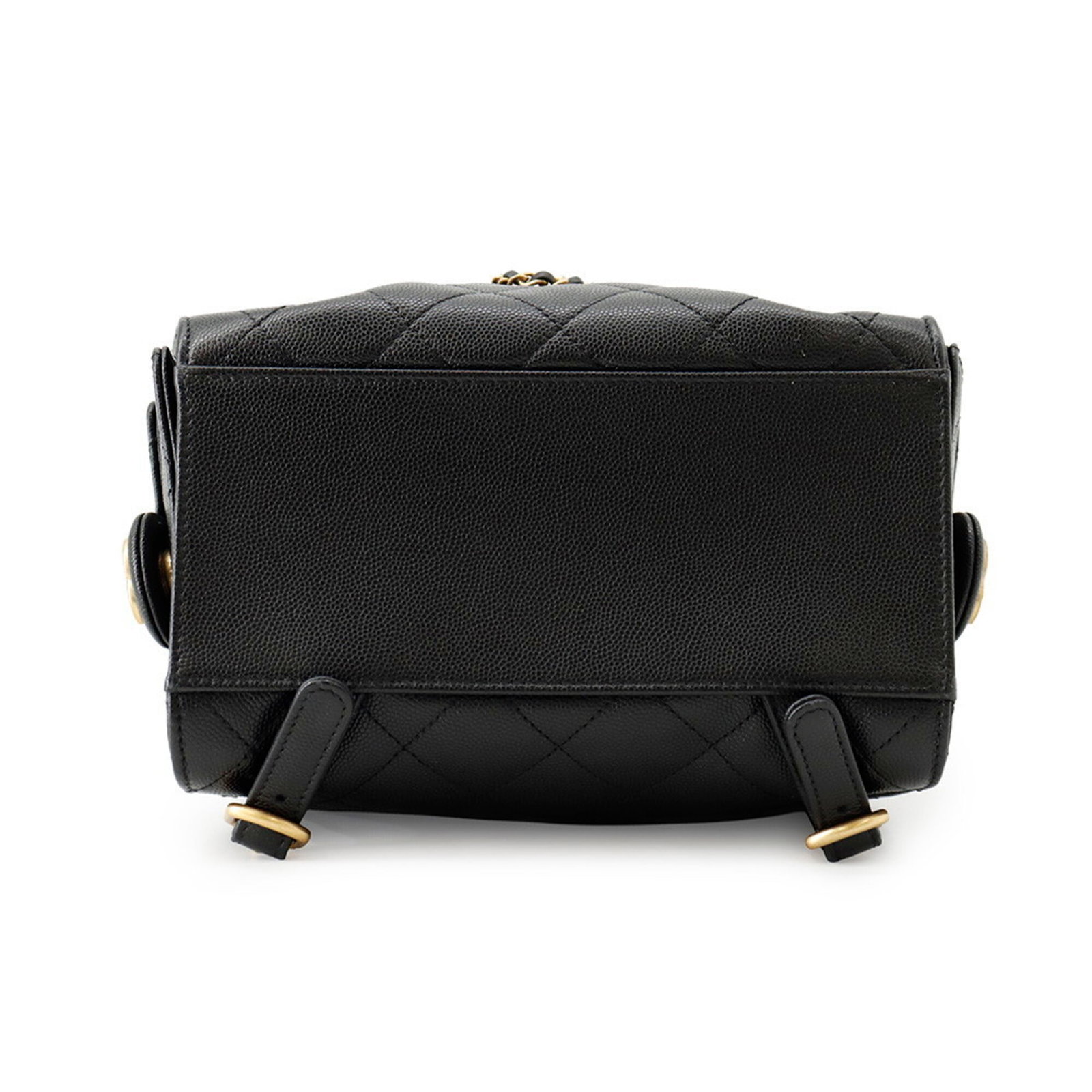 Calfskin Grained Chanel Backpack - 3