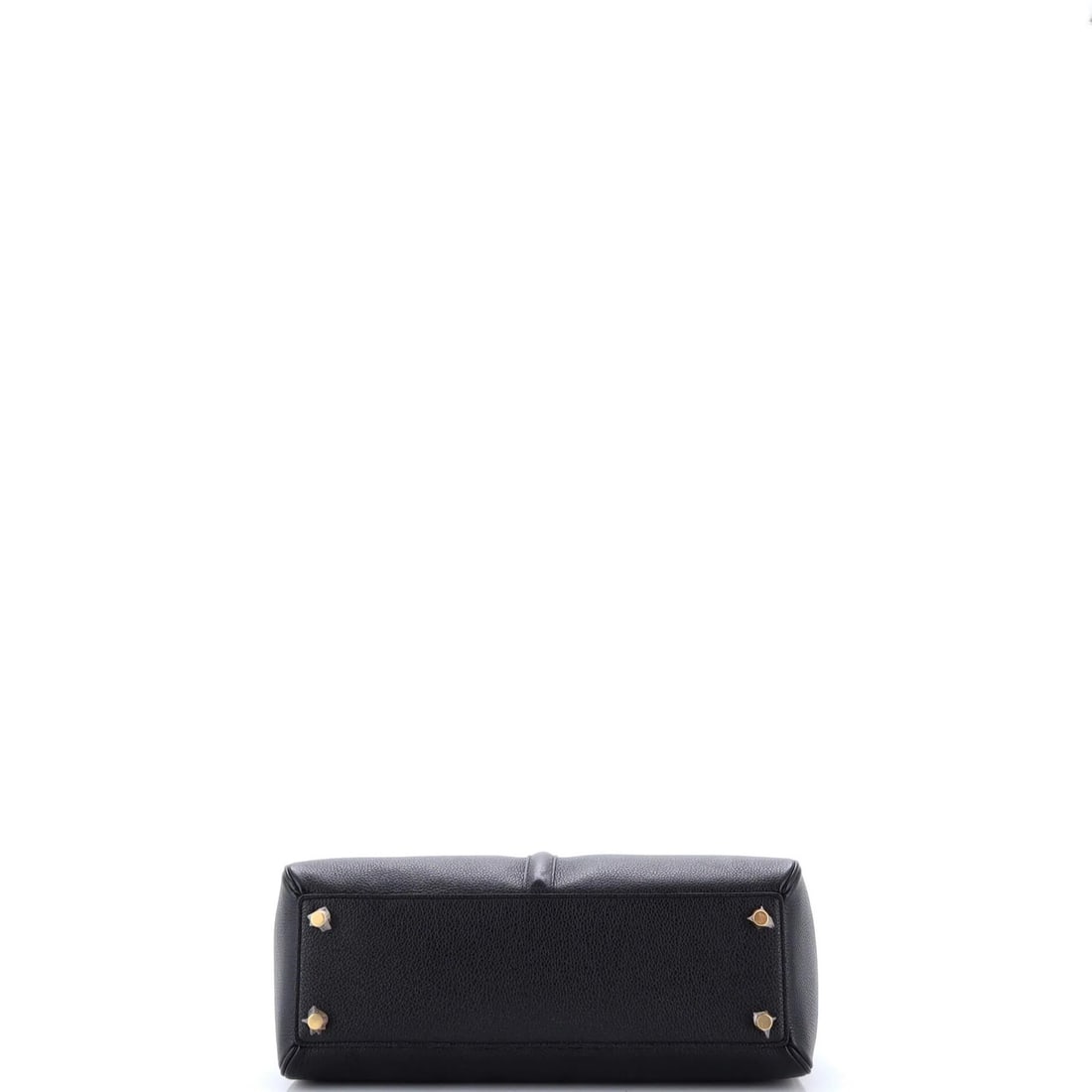 Calfskin Top Handle Bag Celine 16 Grained Medium - 4