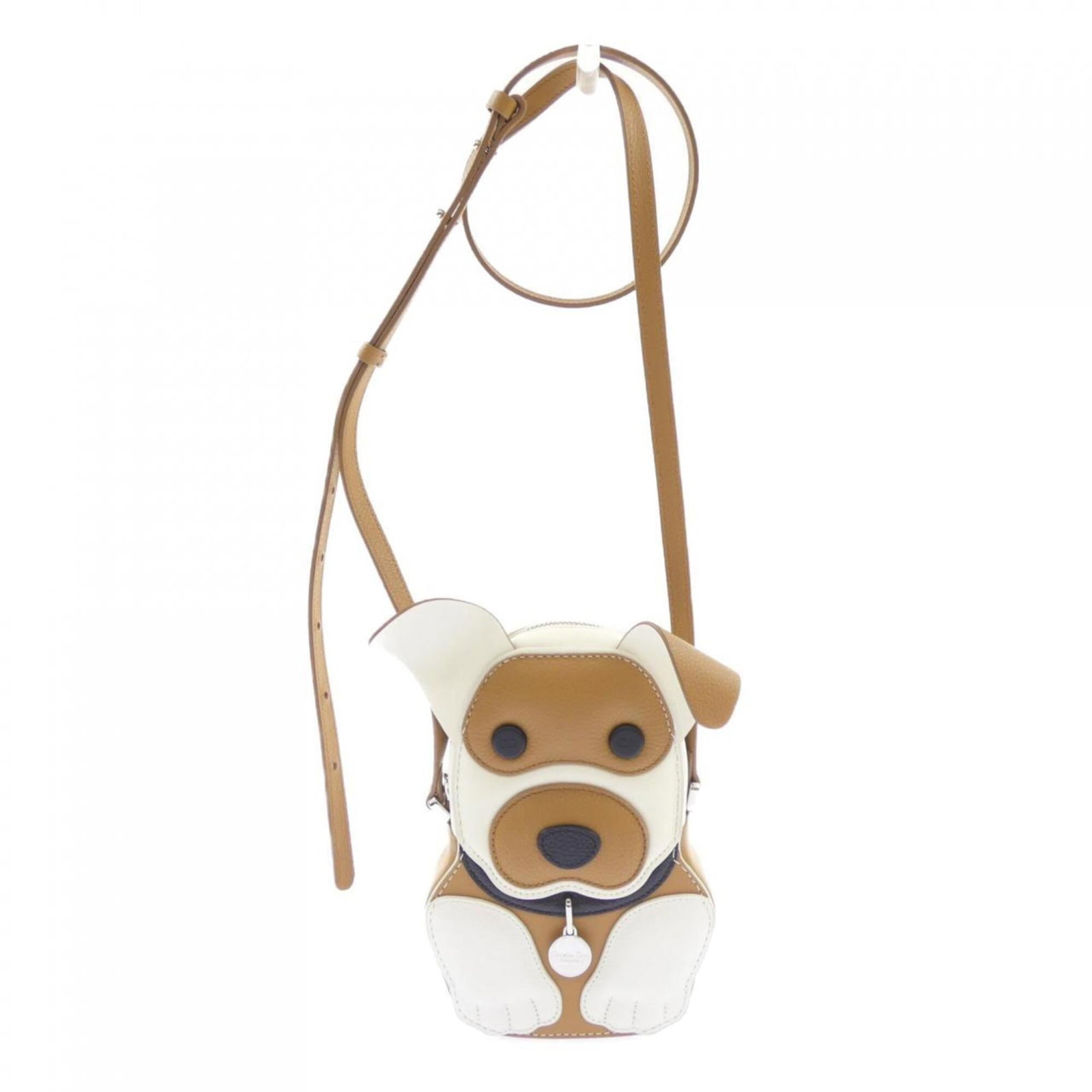 Handbag Christian Dior: Handbag Christian Dior Brown and White Christian Dior Handbag. This 19.5cm x 13.5cm x 5cm handbag features a signature from the brand. Made of a durable material, its compact size makes it a