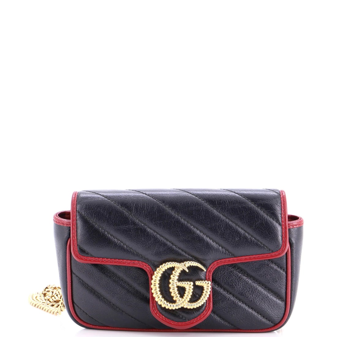 Gucci Flap Bag Quilted Leather Diagonal Super Mini Marmont: Gucci Flap Bag Quilted Leather Diagonal Super Mini Marmont The Gucci Flap Bag Quilted Leather Diagonal Super Mini Marmont is a stylish and compact cross-body bag featuring a quilted leather exterior i