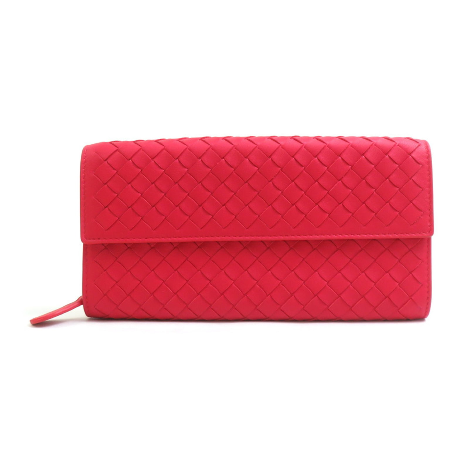 Intrecciato Bi-Fold Wallet Bottega Veneta: Intrecciato Bi-Fold Wallet Bottega Veneta Intrecciato Bi-Fold Wallet Bottega Veneta. Made from iconic Intrecciato material, this bi-fold wallet boasts a striking red color and sleek design. With its