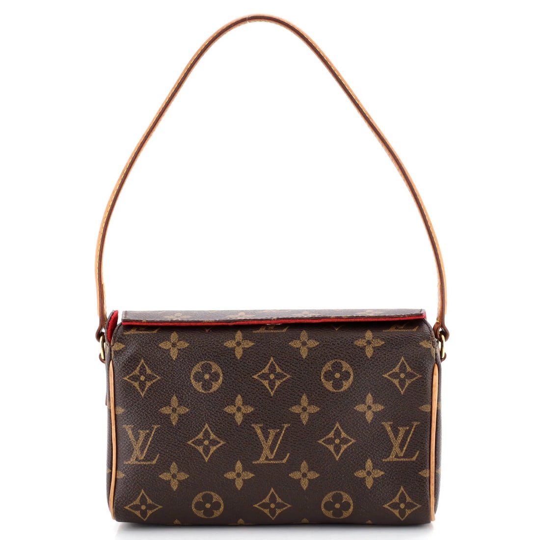 Louis Vuitton Canvas Monogram Handbag Recital: Louis Vuitton Canvas Monogram Handbag Recital The Louis Vuitton Canvas Monogram Recital handbag boasts a classic design with a timeless brown canvas exterior, adorned with the iconic monogram pattern.
