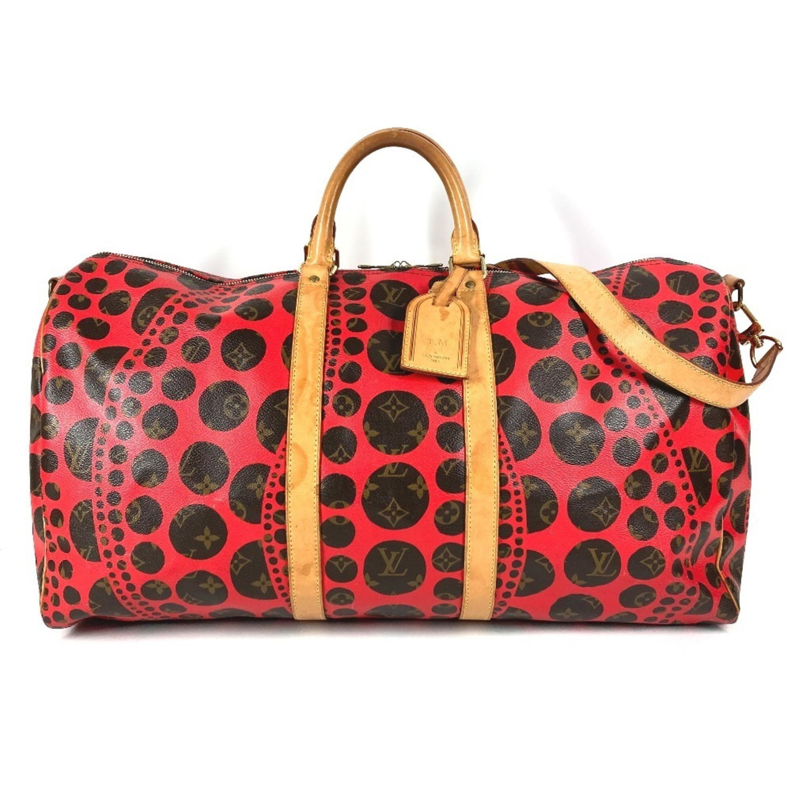 Shoulder Bag Monogram Canvas Louis Vuitton Boston: Shoulder Bag Monogram Canvas Louis Vuitton Boston Monogram canvas Louis Vuitton Boston bag in red color, featuring the iconic monogram pattern. Made from high-quality canvas, this shoulder bag