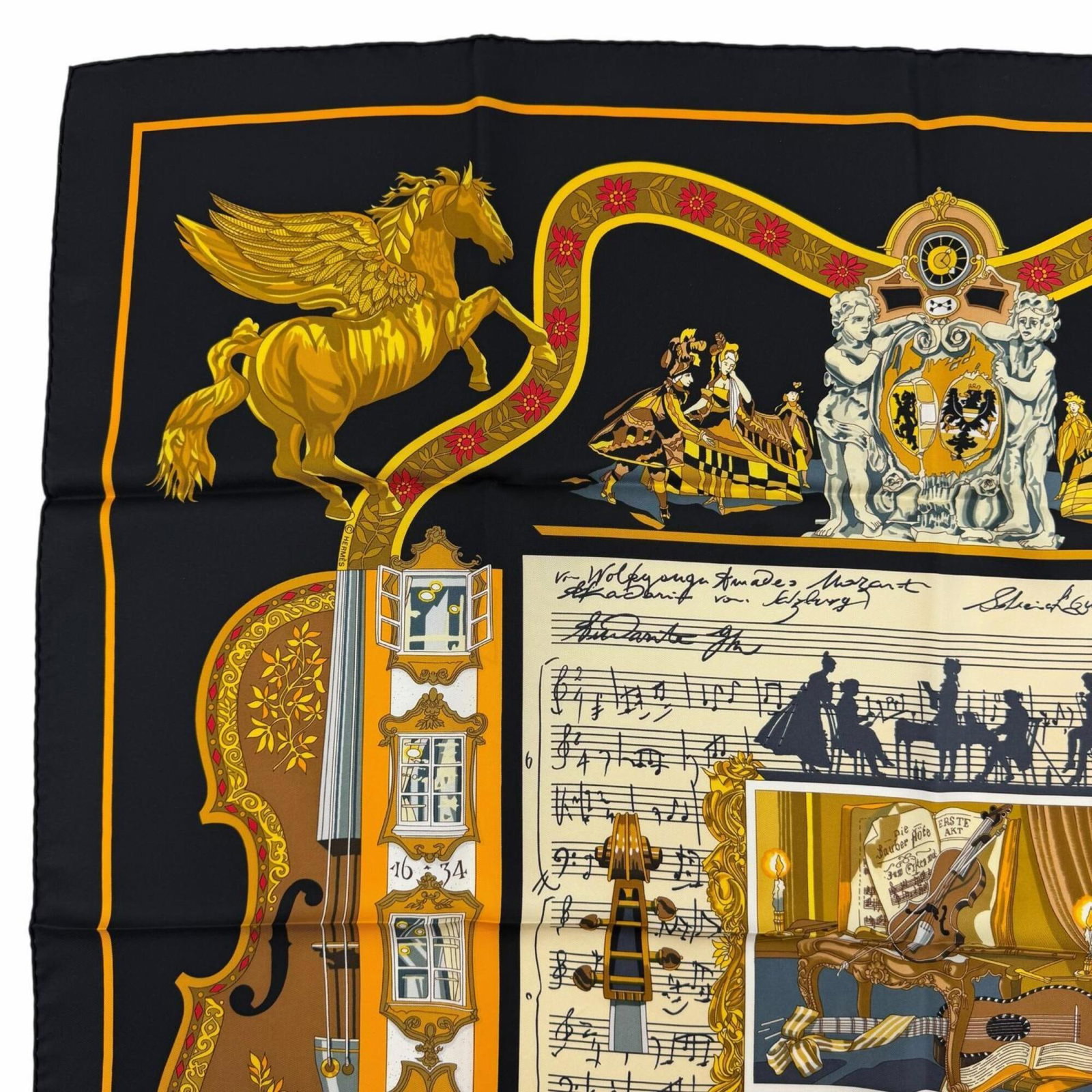 Silk Hermes Scarf - 3