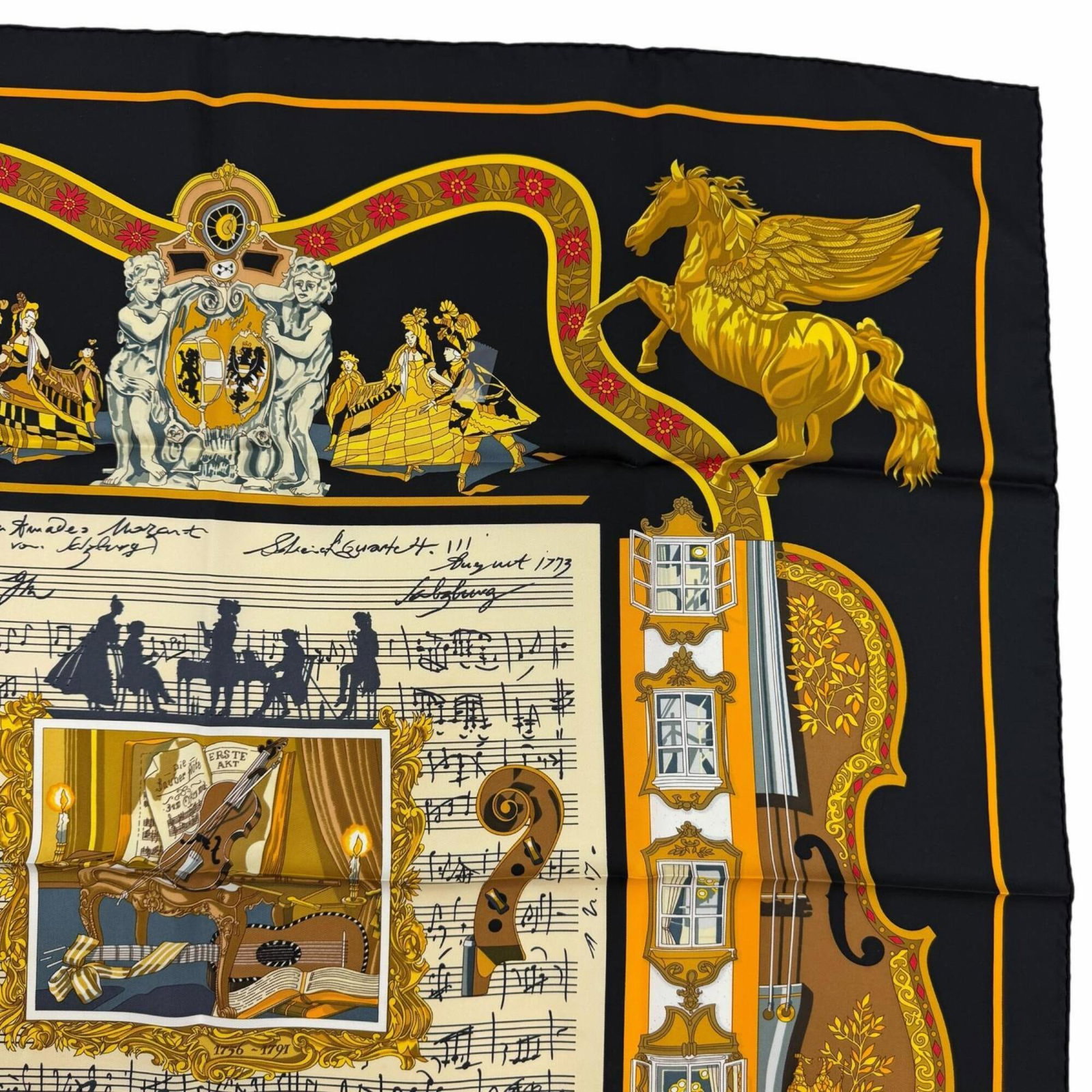 Silk Hermes Scarf - 4